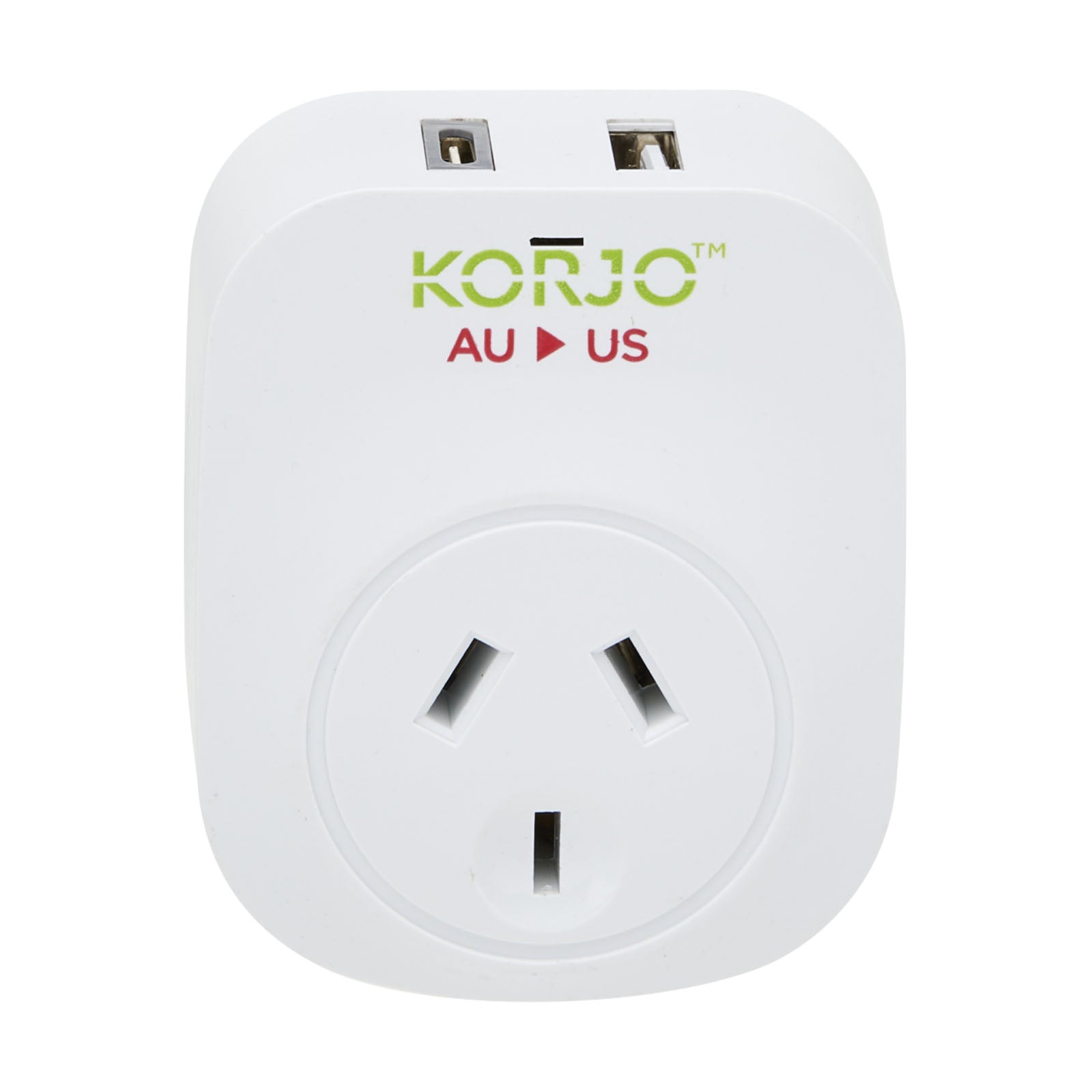 Korjo Travel Adaptor Usb Port A And C Australia To Us 