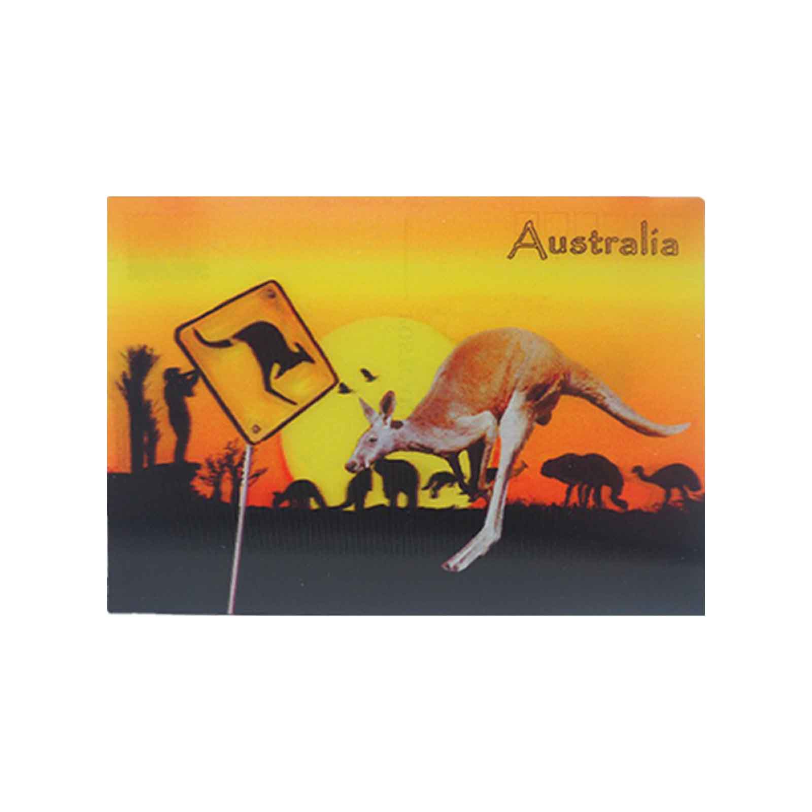 3d-Post-Card-Kangaroo-Road-Sign-Sun
