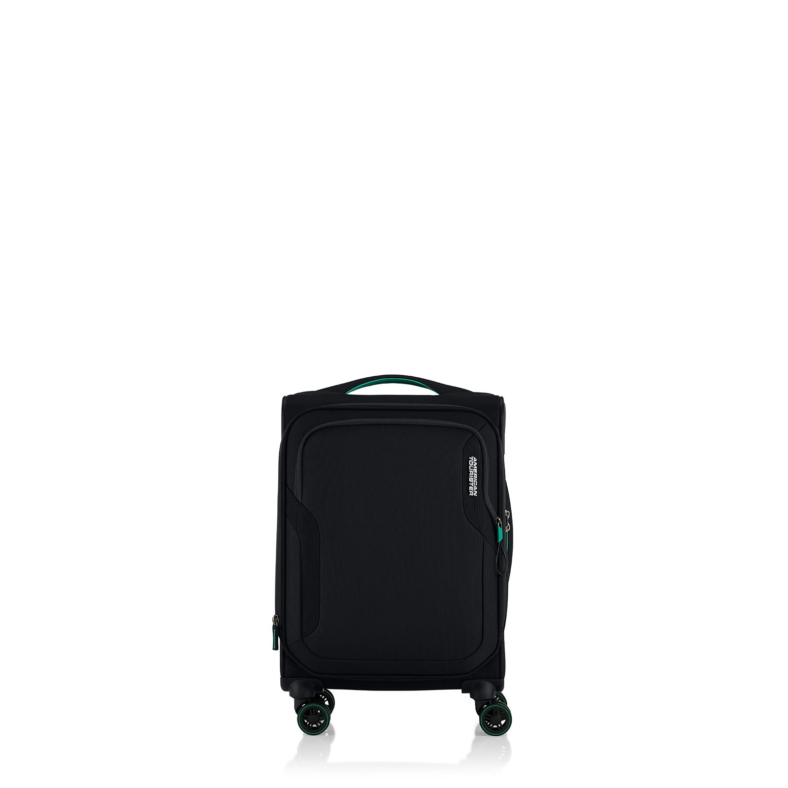 American-Tourister-Applite-5-Eco-55cm-Carry-On-Suitcase-Black-Front