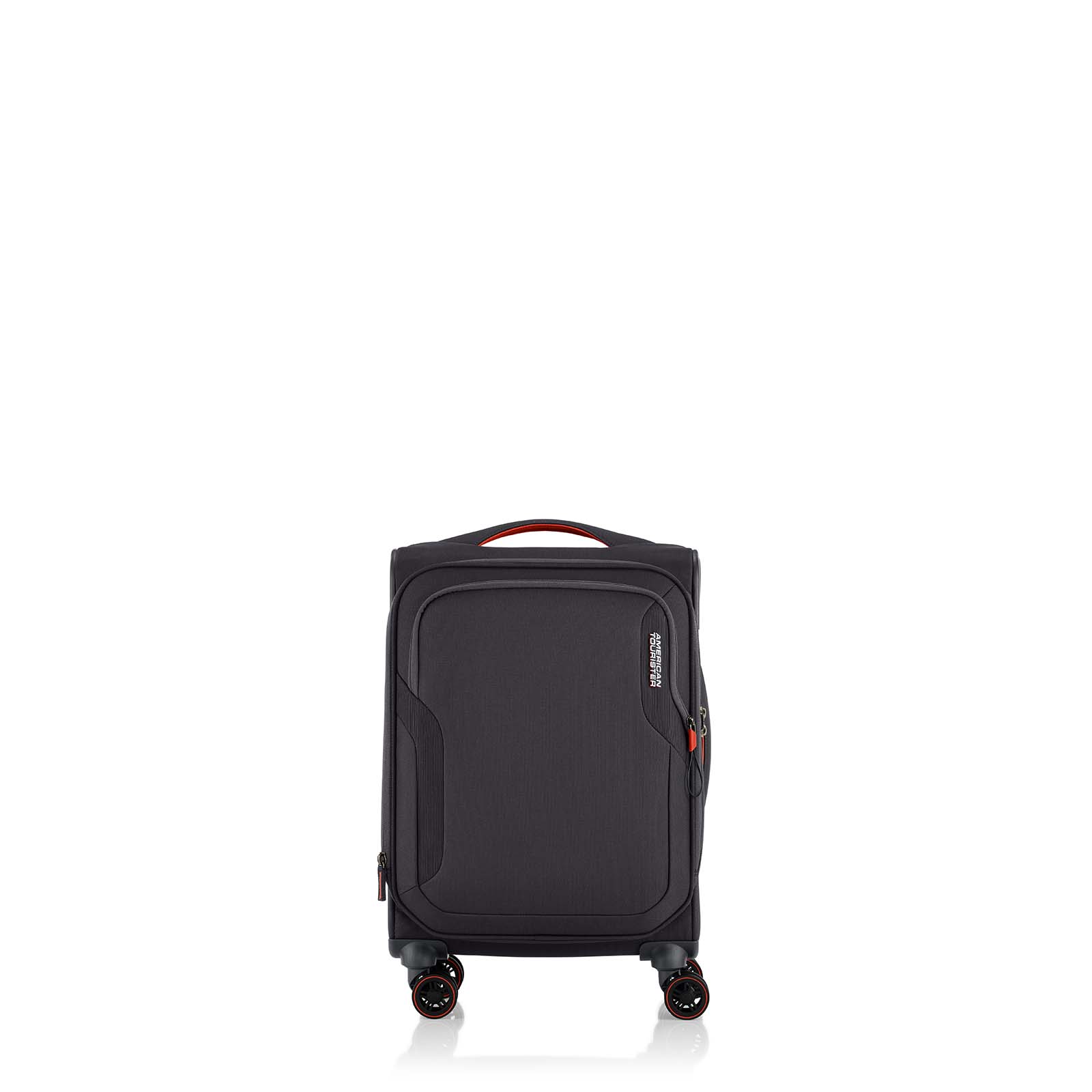 American-Tourister-Applite-5-Eco-55cm-Carry-On-Suitcase-Grey-Front