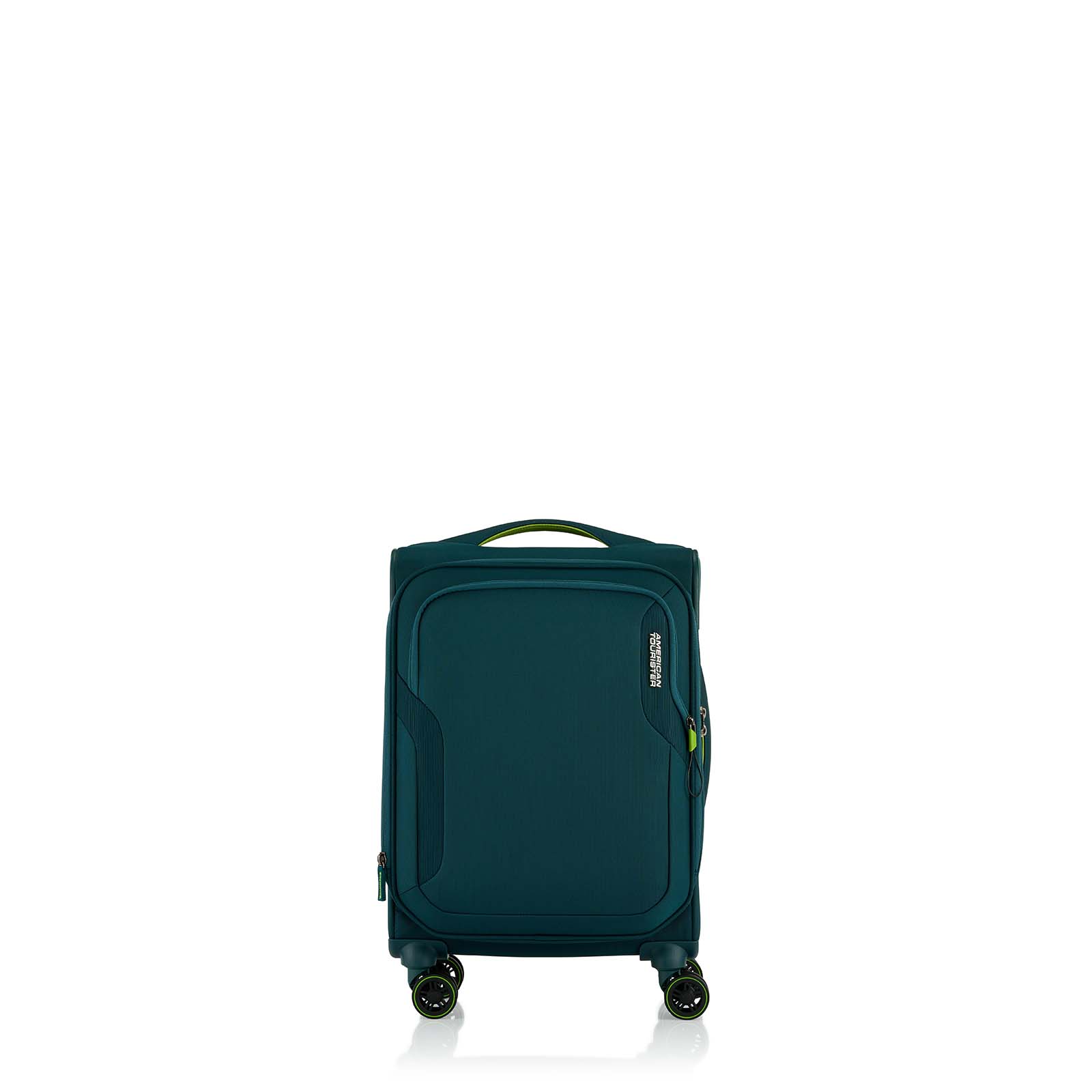 American-Tourister-Applite-5-Eco-55cm-Carry-On-Suitcase-Varsity-Green-Front