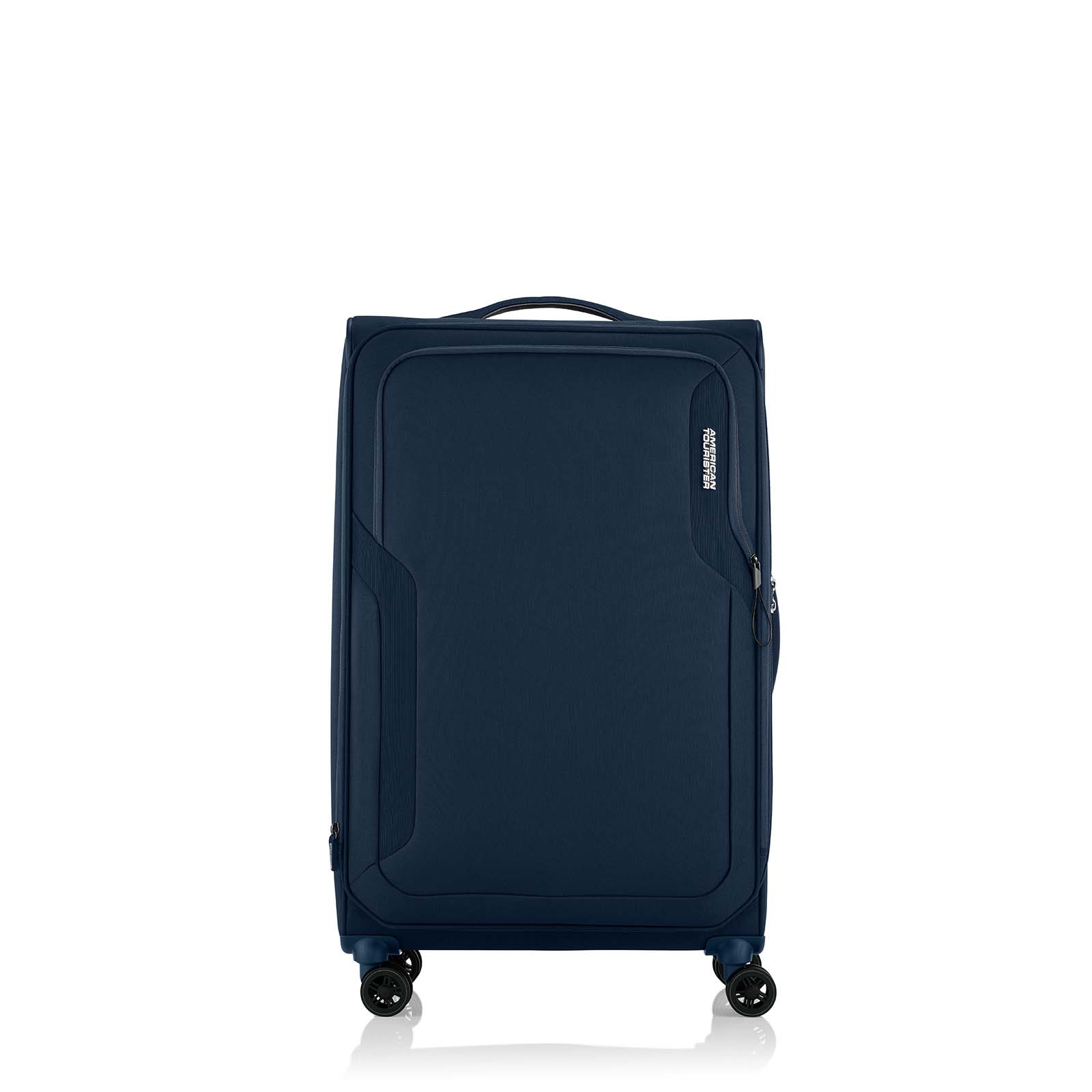 American-Tourister-Applite-5-Eco-82cm-Suitcase-Navy-Front