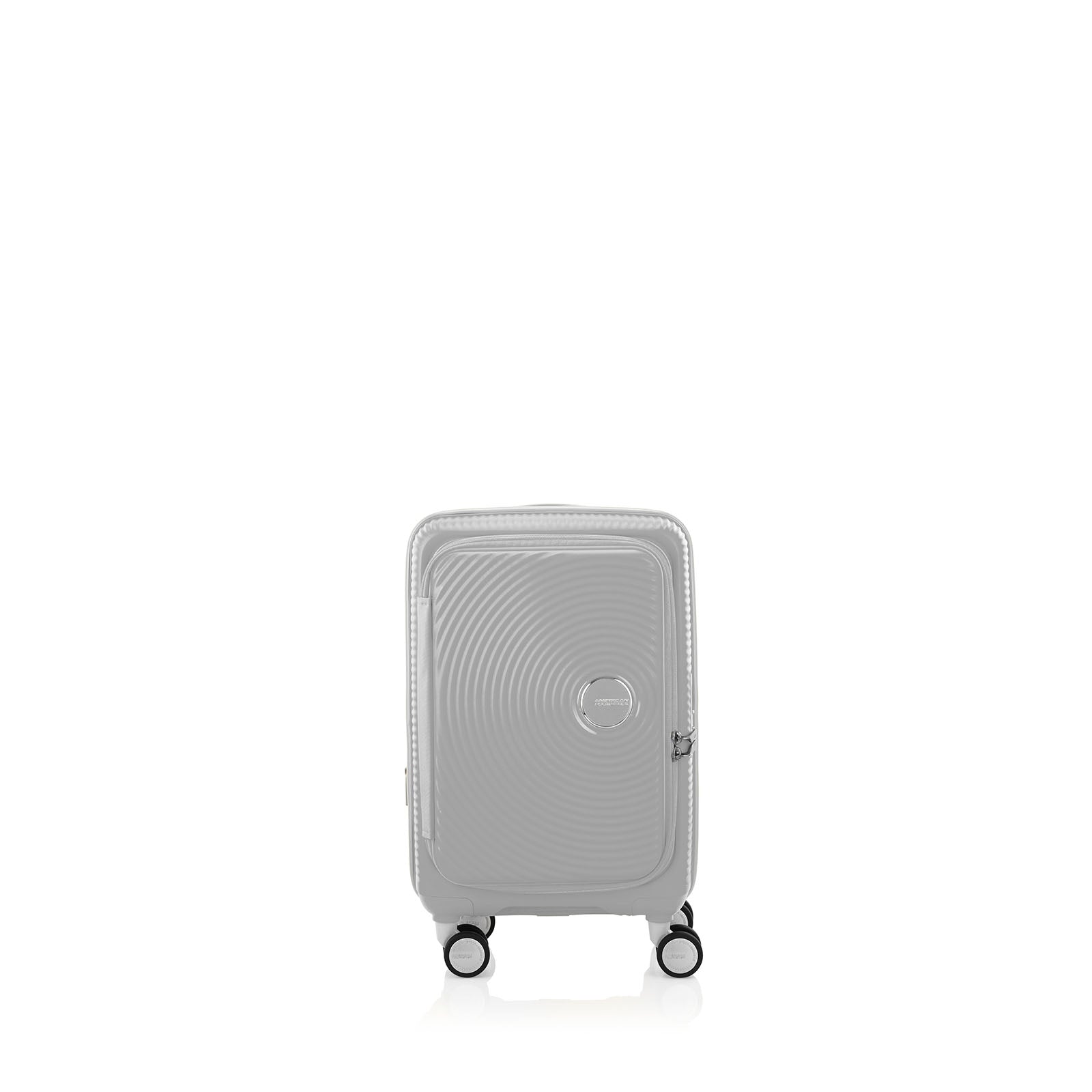 American-Tourister-Curio-Book-Opening-55cm-Carry-On-Suitcase-Cool-Grey-Front