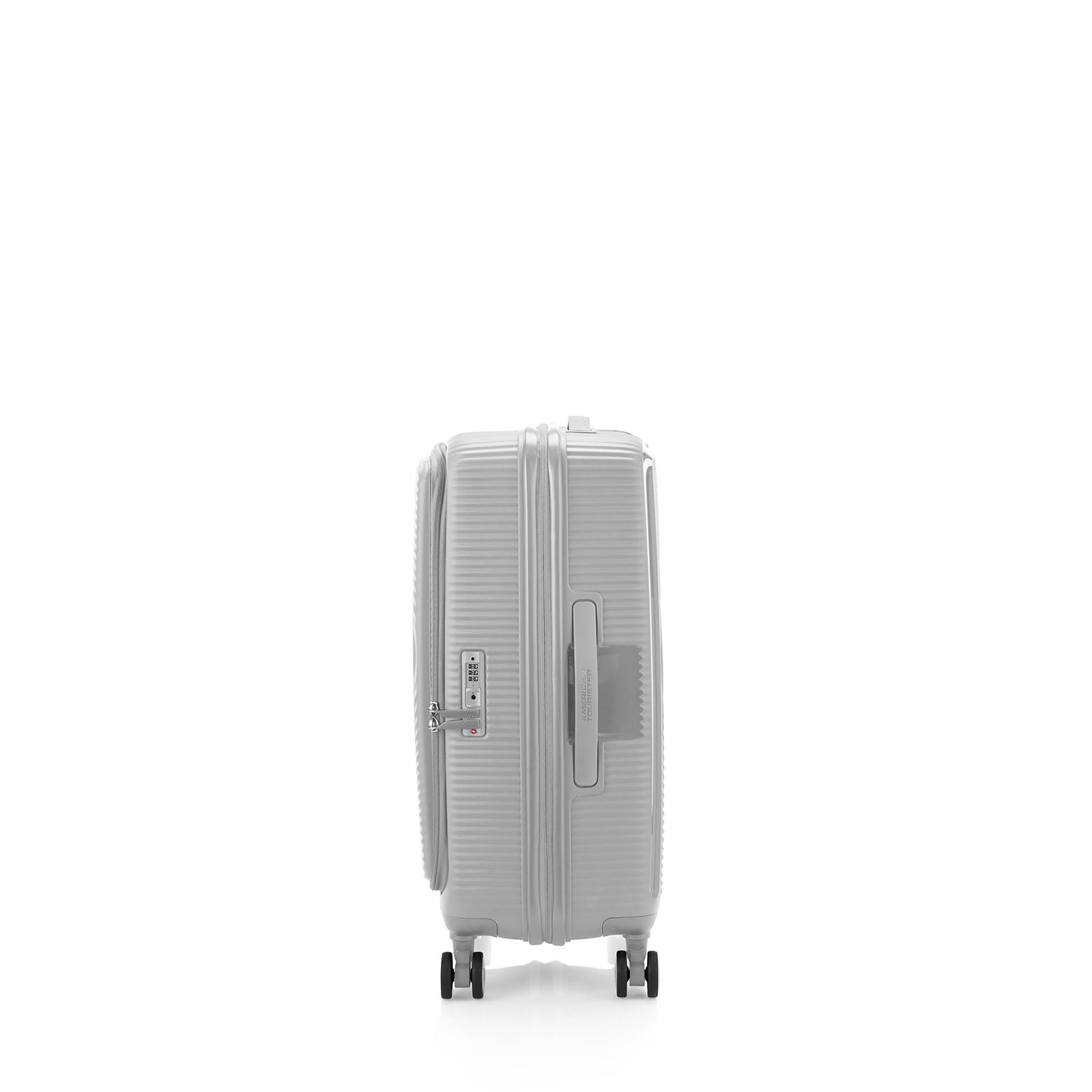 American-Tourister-Curio-Book-Opening-68cm-Suitcase-Cool-Grey-Handle