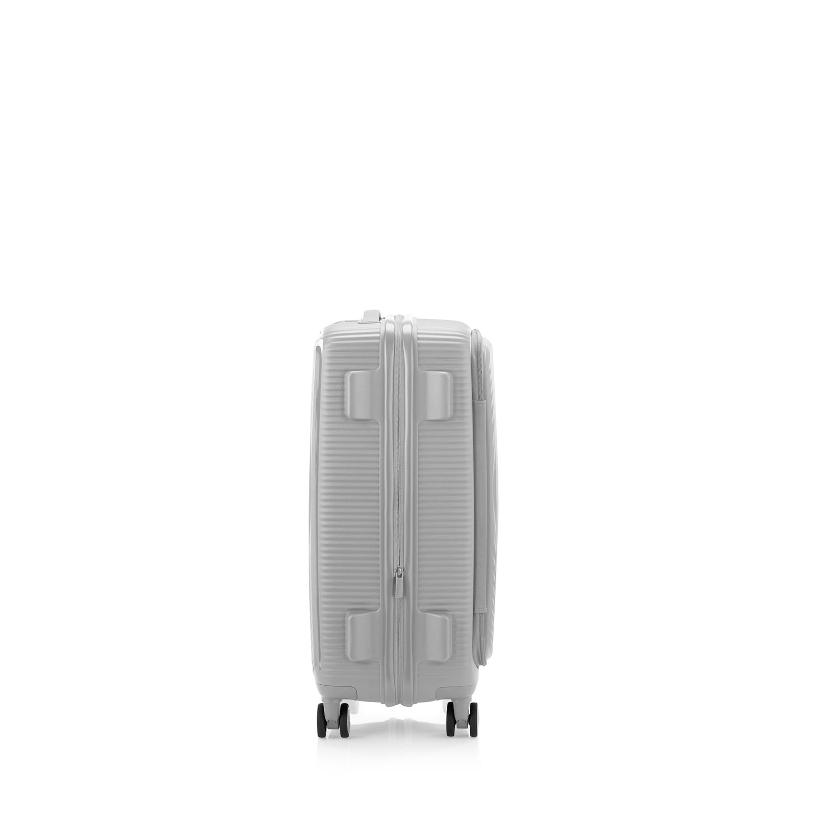 American-Tourister-Curio-Book-Opening-68cm-Suitcase-Cool-Grey-Side