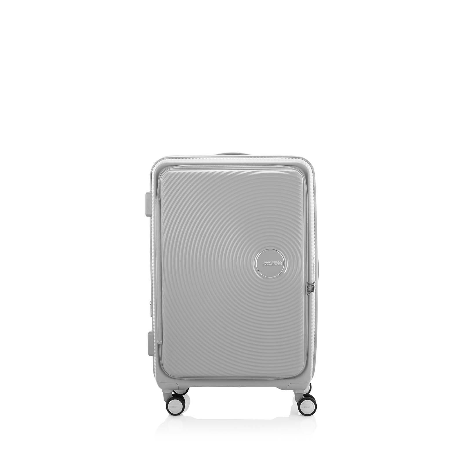 American-Tourister-Curio-Book-Opening-75cm-Suitcase-Cool-Grey-Front