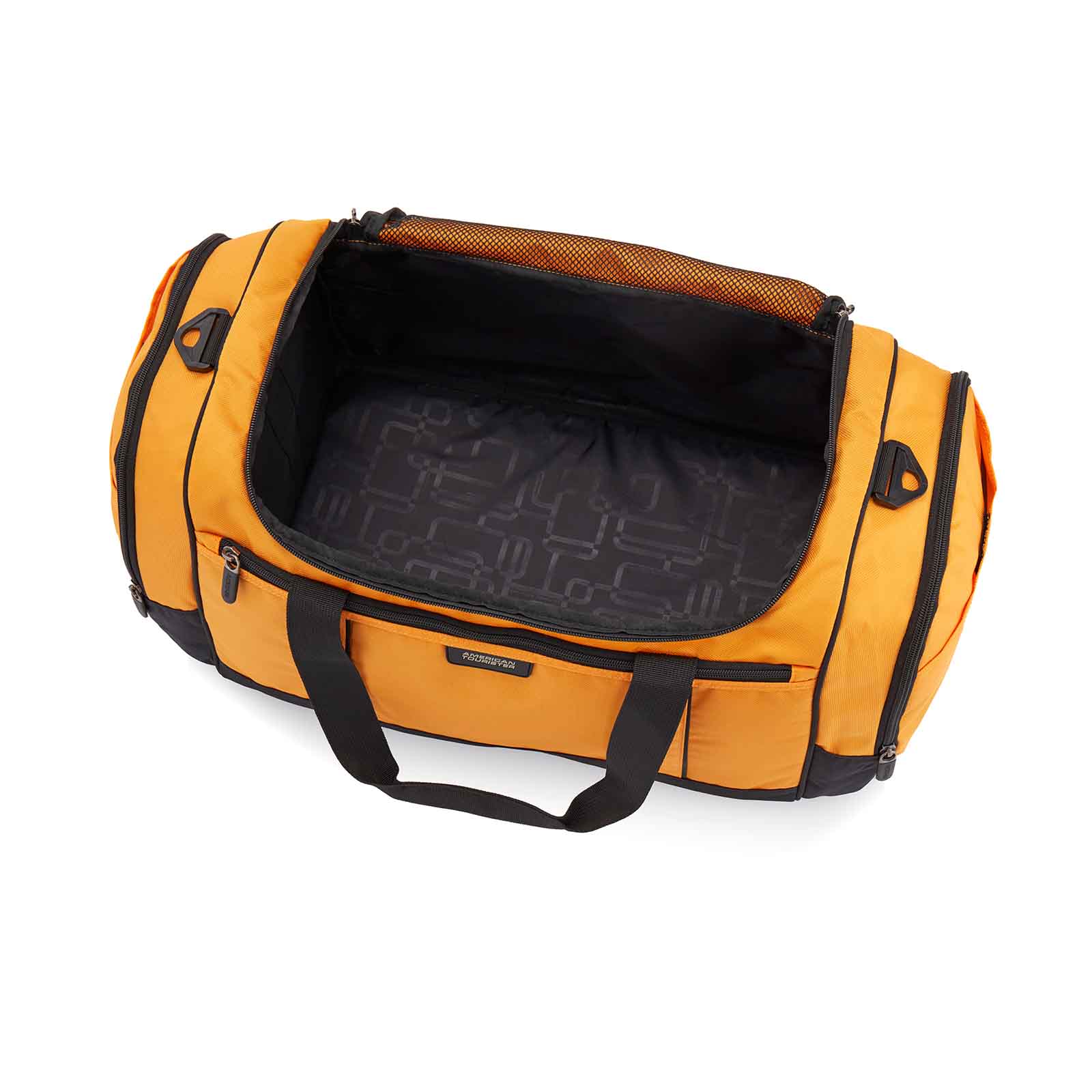 American-Tourister-X-Bags-55cm-Carry-On-Duffel-Bag-Mustard-Black-Inside