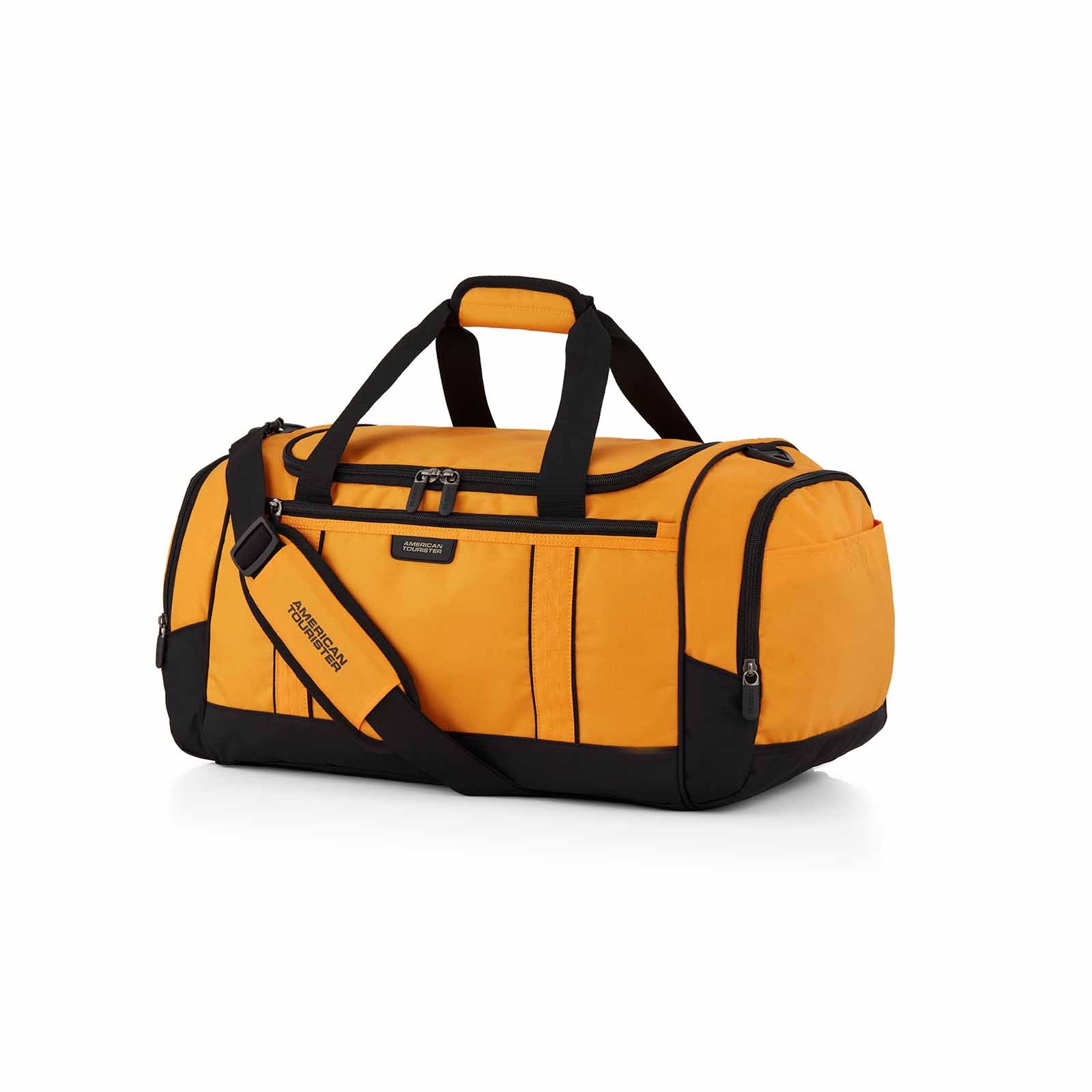 American-Tourister-X-Bags-55cm-Carry-On-Duffel-Bag-Mustard-Black