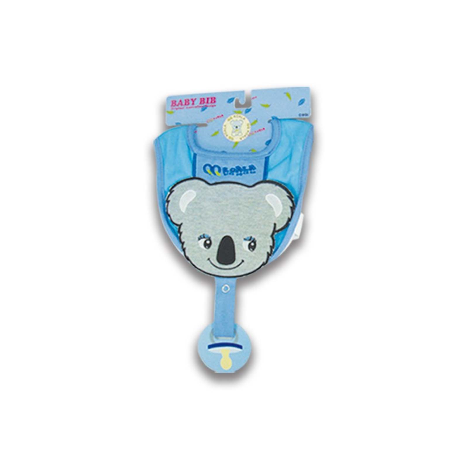 Baby-Bib-Koala-Face-Blue