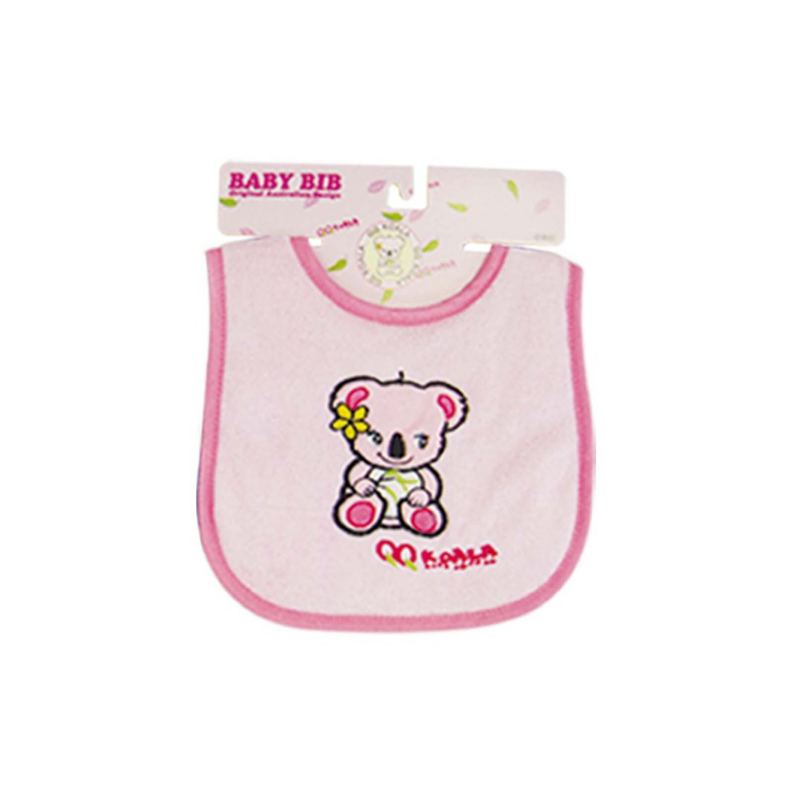 Baby-Bib-Koala-Sitting-Pink