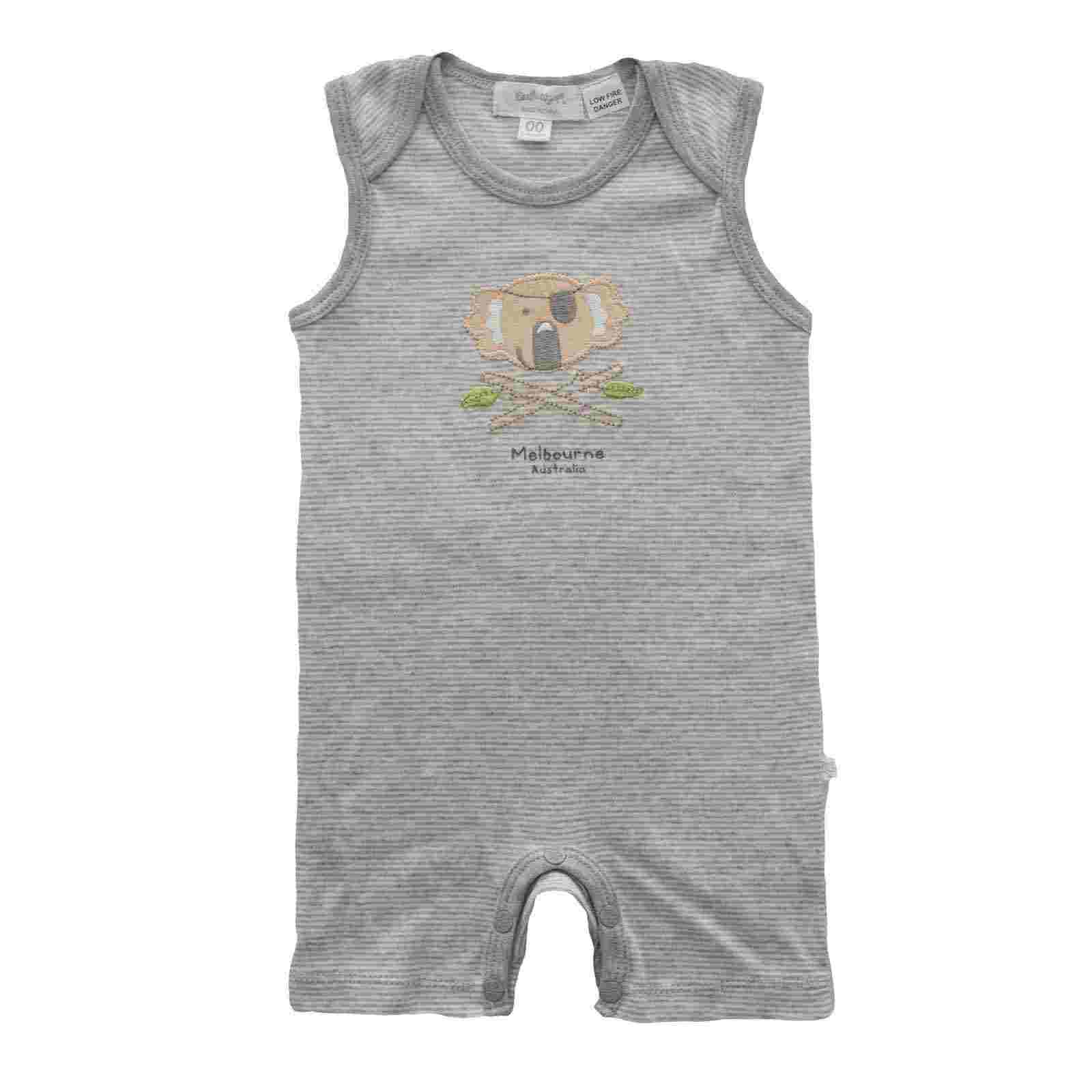 Baby-Boy-Romper-Koala-Grey