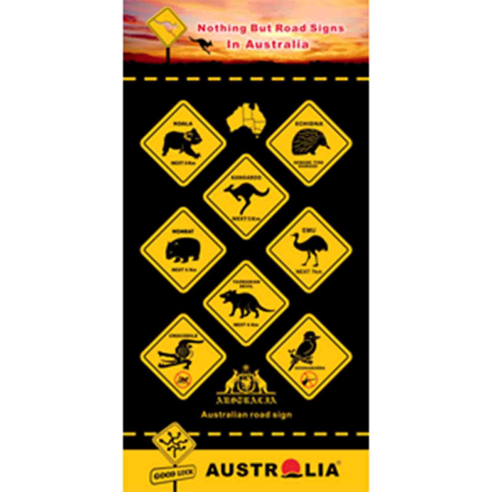 Beach-Towel AUS Outback Road Signs