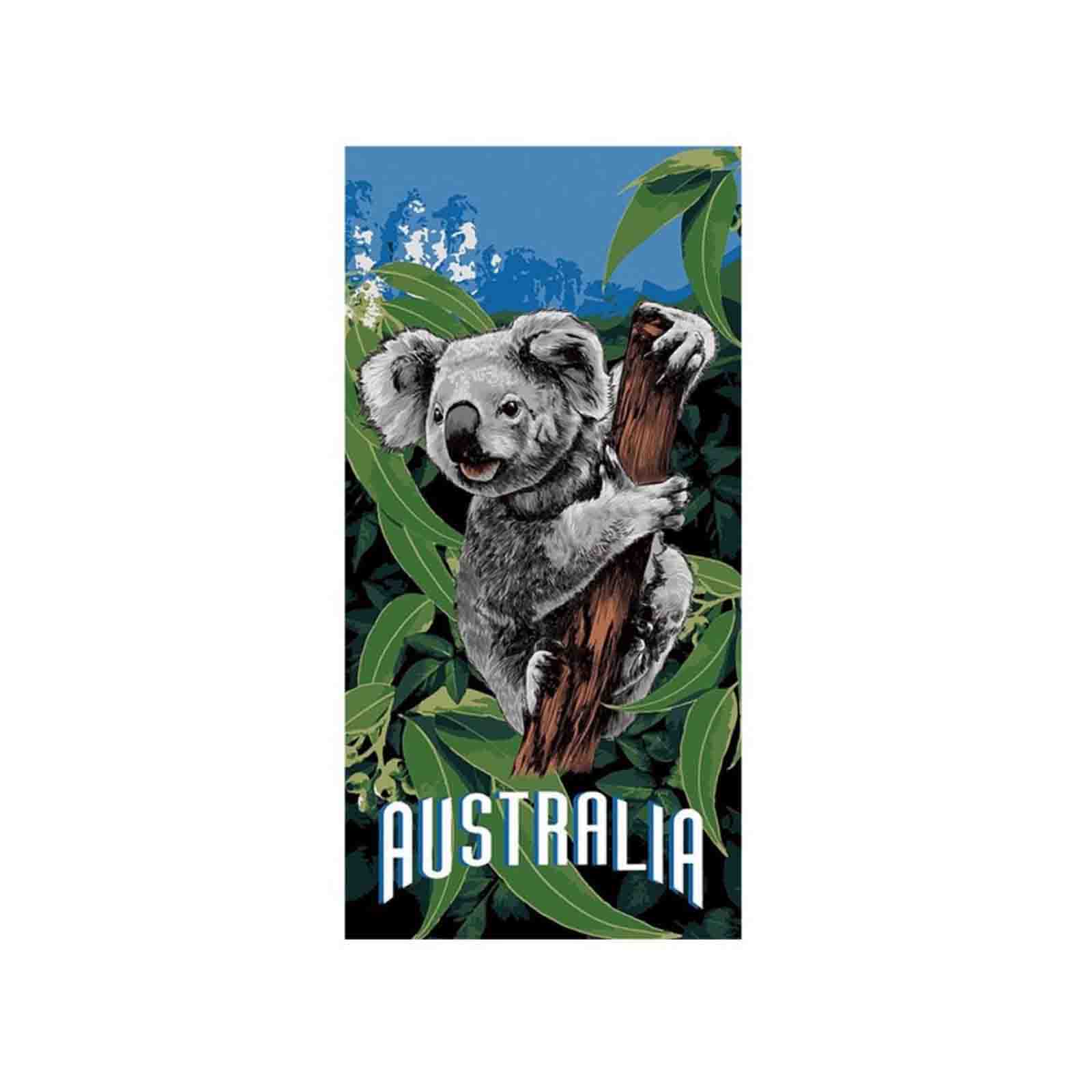 Beach-Towel-Koala-On-Tree