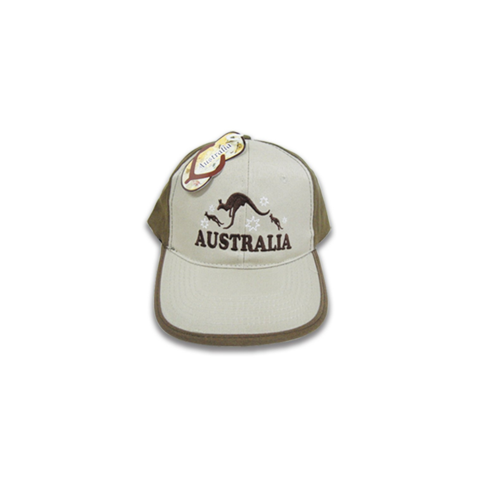 Cap-Poly-Tan-Australia-Kangaroo-Stars