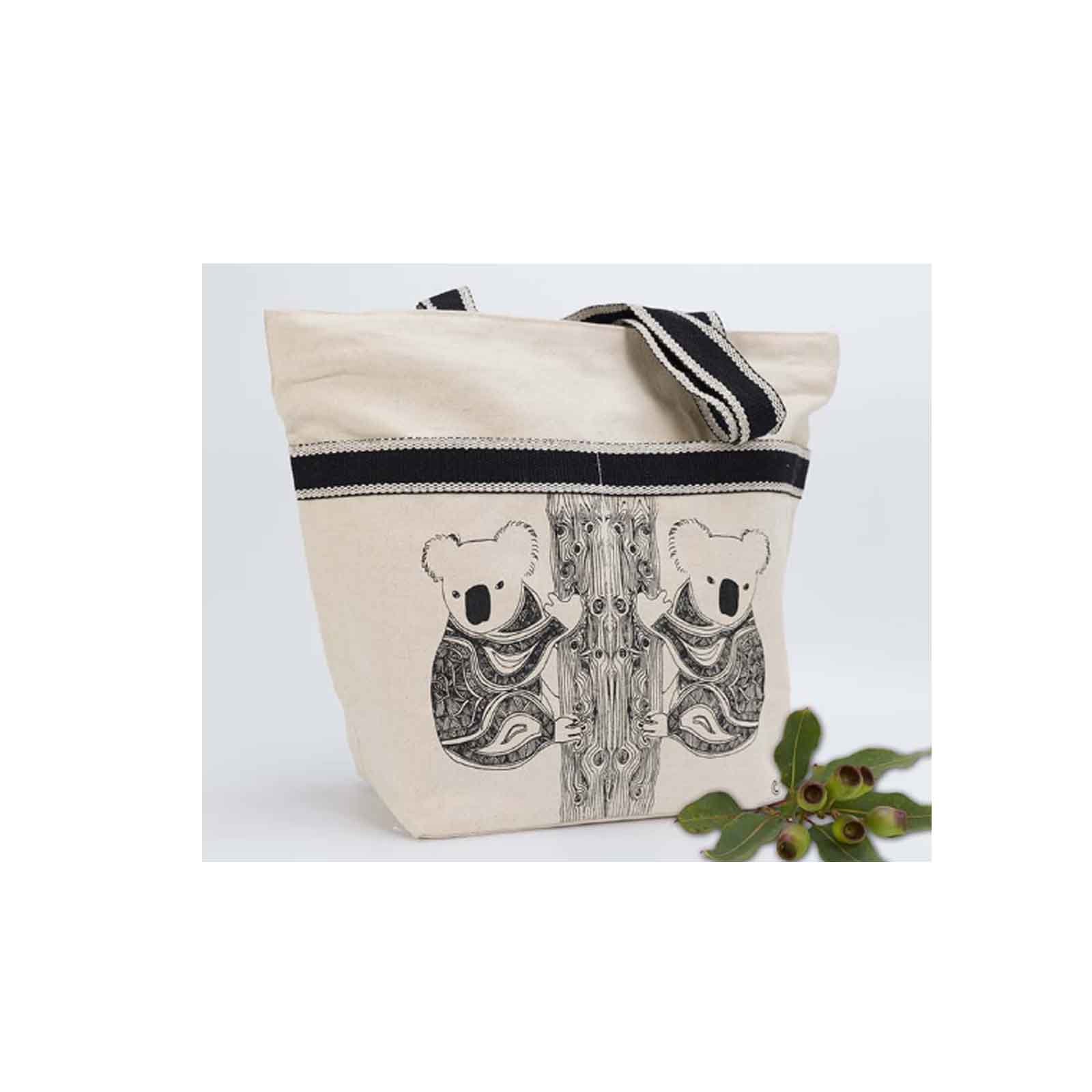 Cotton-Canvas-Shopping-Bag-Koala-Mates-48x40cm