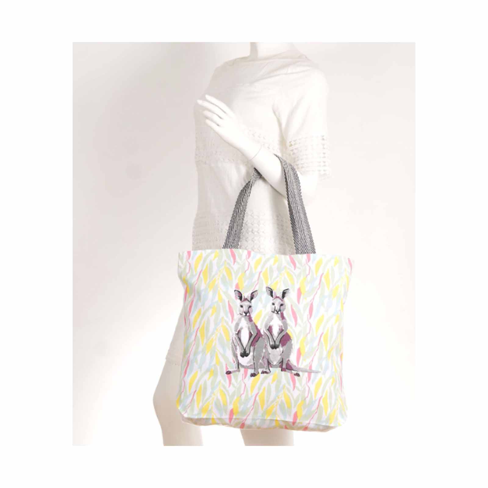 Cotton-Canvas-Tote-Bag-Bush-Mates-Kangaroo-43x38cm