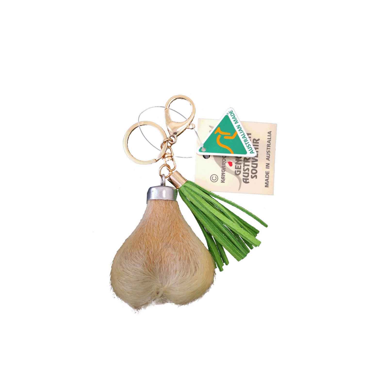 Kangaroo-Scrotum-Keyring-Coloured-GRN