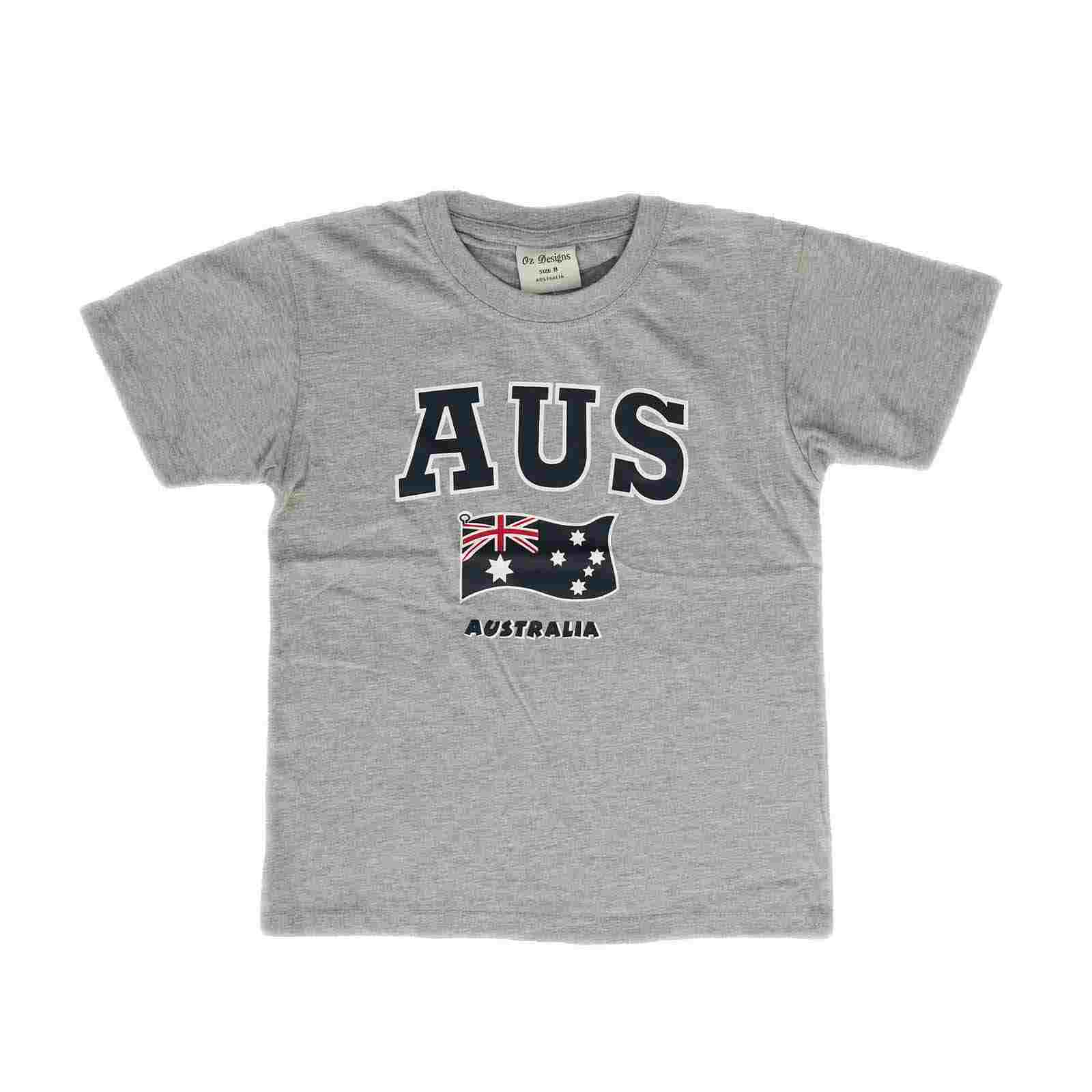 Kids T-Shirt AUS Flag Dark Grey 12