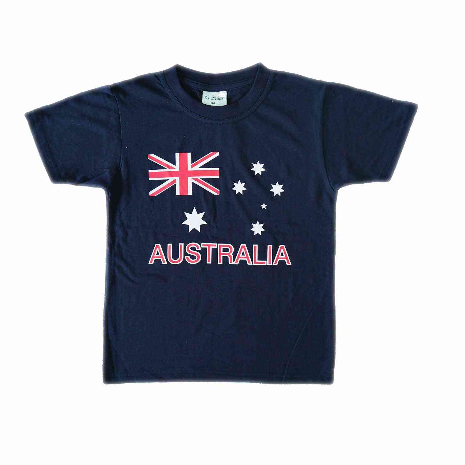 Kids T-Shirt Australian Flag 2