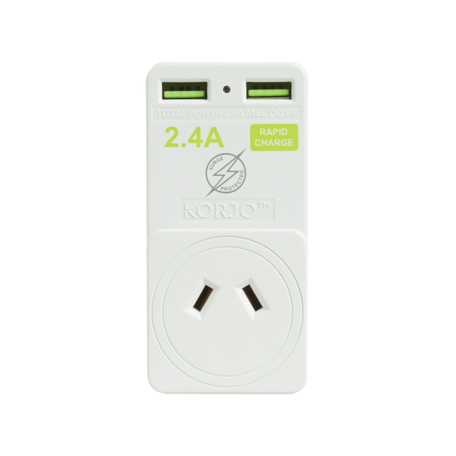 Korjo-Travel-Adaptor-2-Usb-Port-Australia-To-Europe-Italy-And-Switzerland-Input