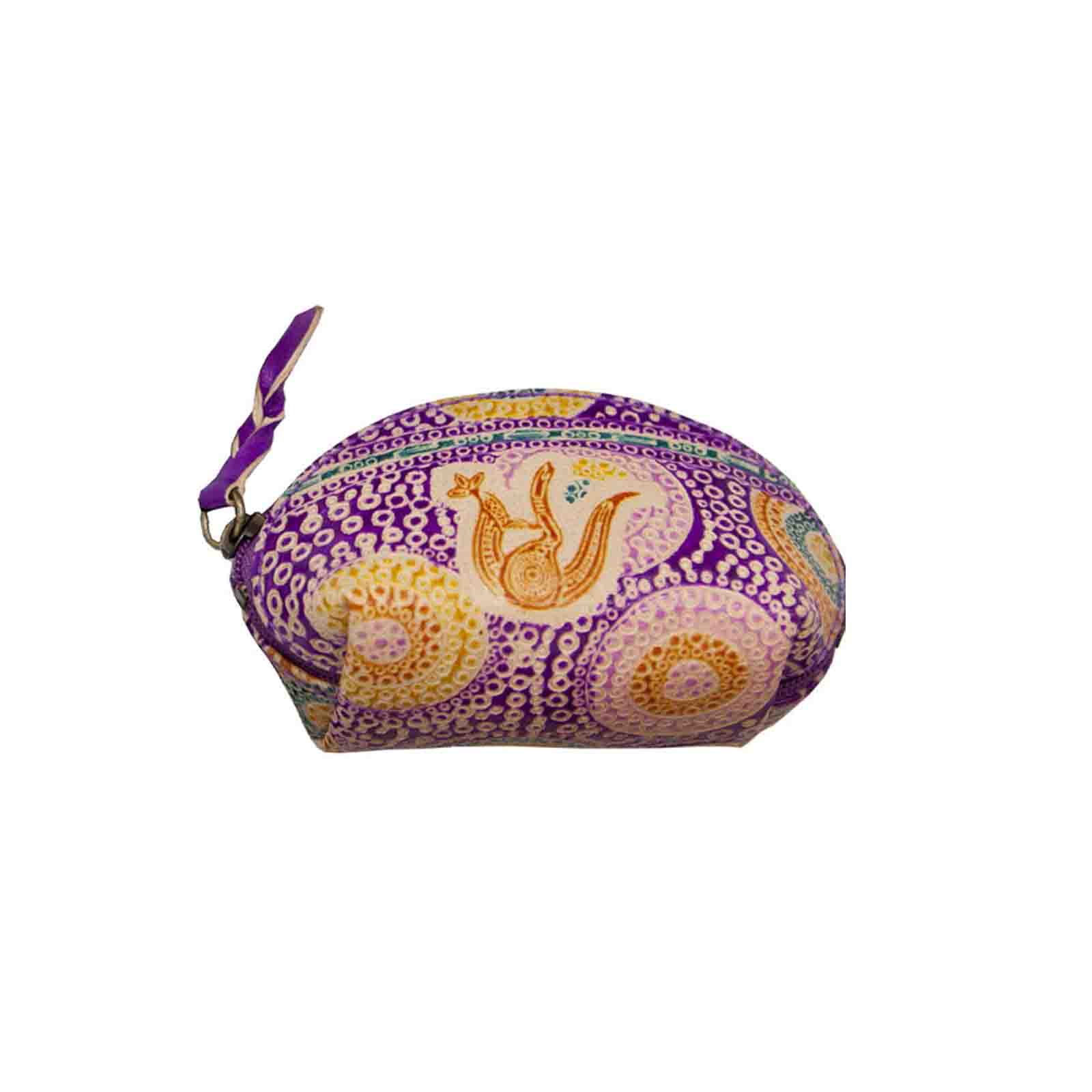 Leather-Coin-Purse-Kangaroo-in-Summer-Flowers-Purple