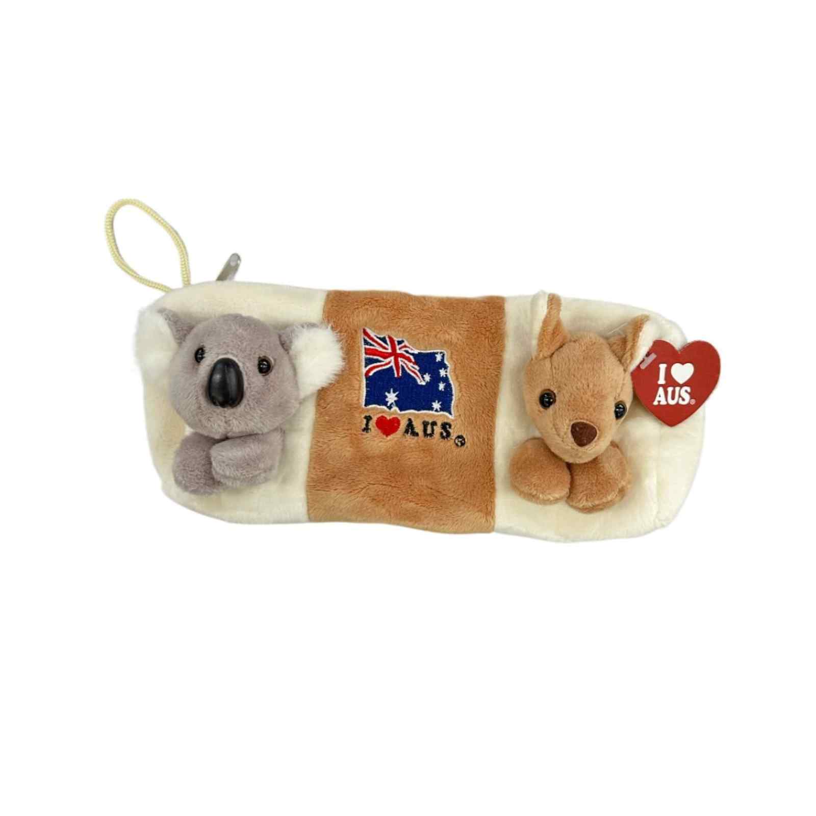 Pencil-Case-Koala-Kangaroo-White