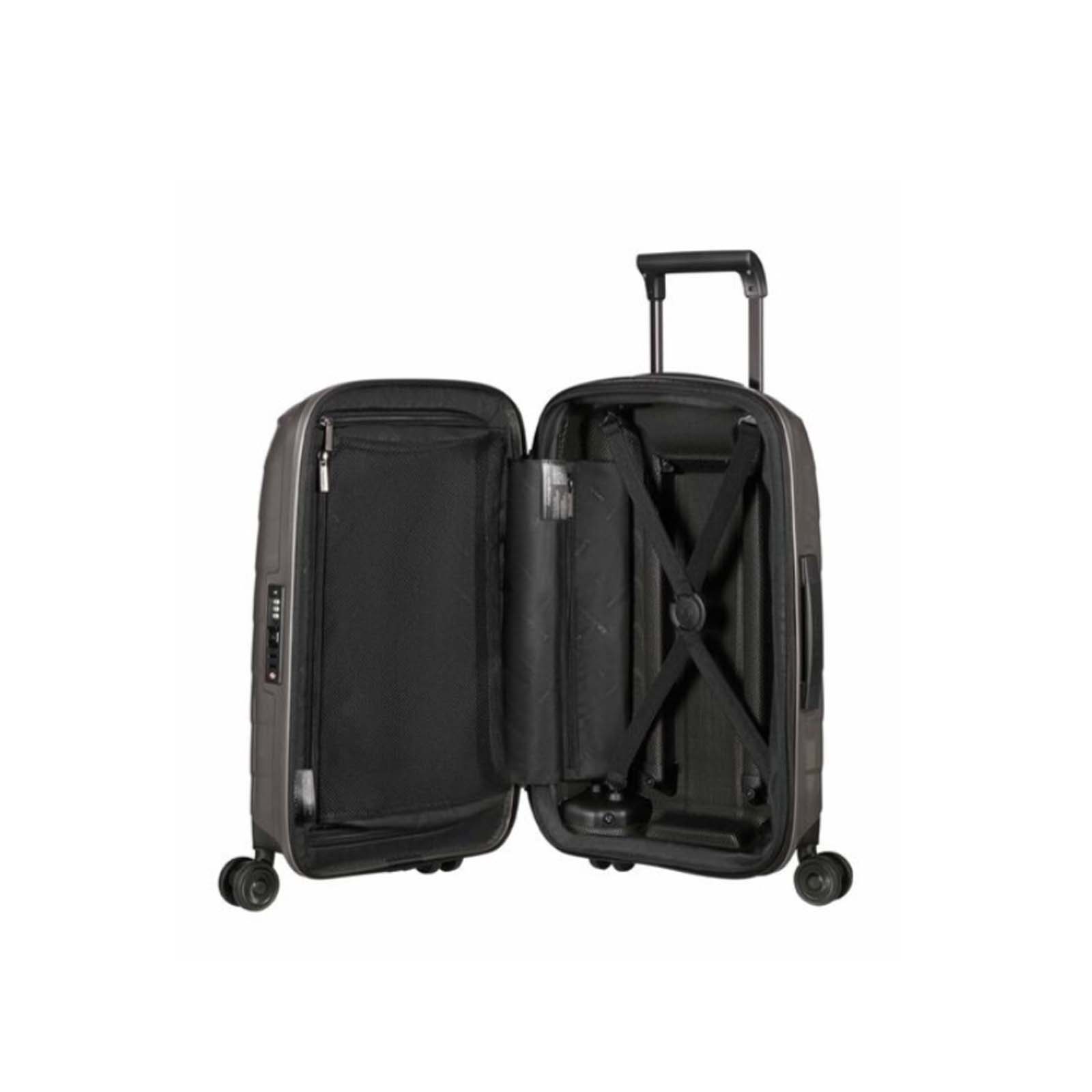 Samsonite-Attrix-55cm-Suitcase-Dune-Open