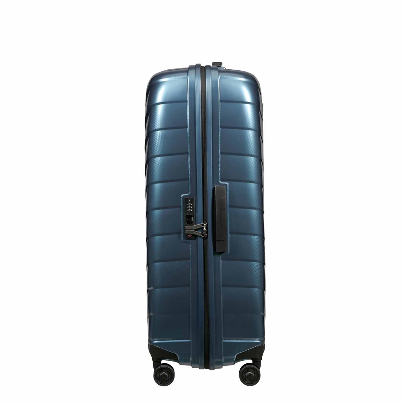 Samsonite-Attrix-81cm-Suitcase-Steel-Blue-Lock