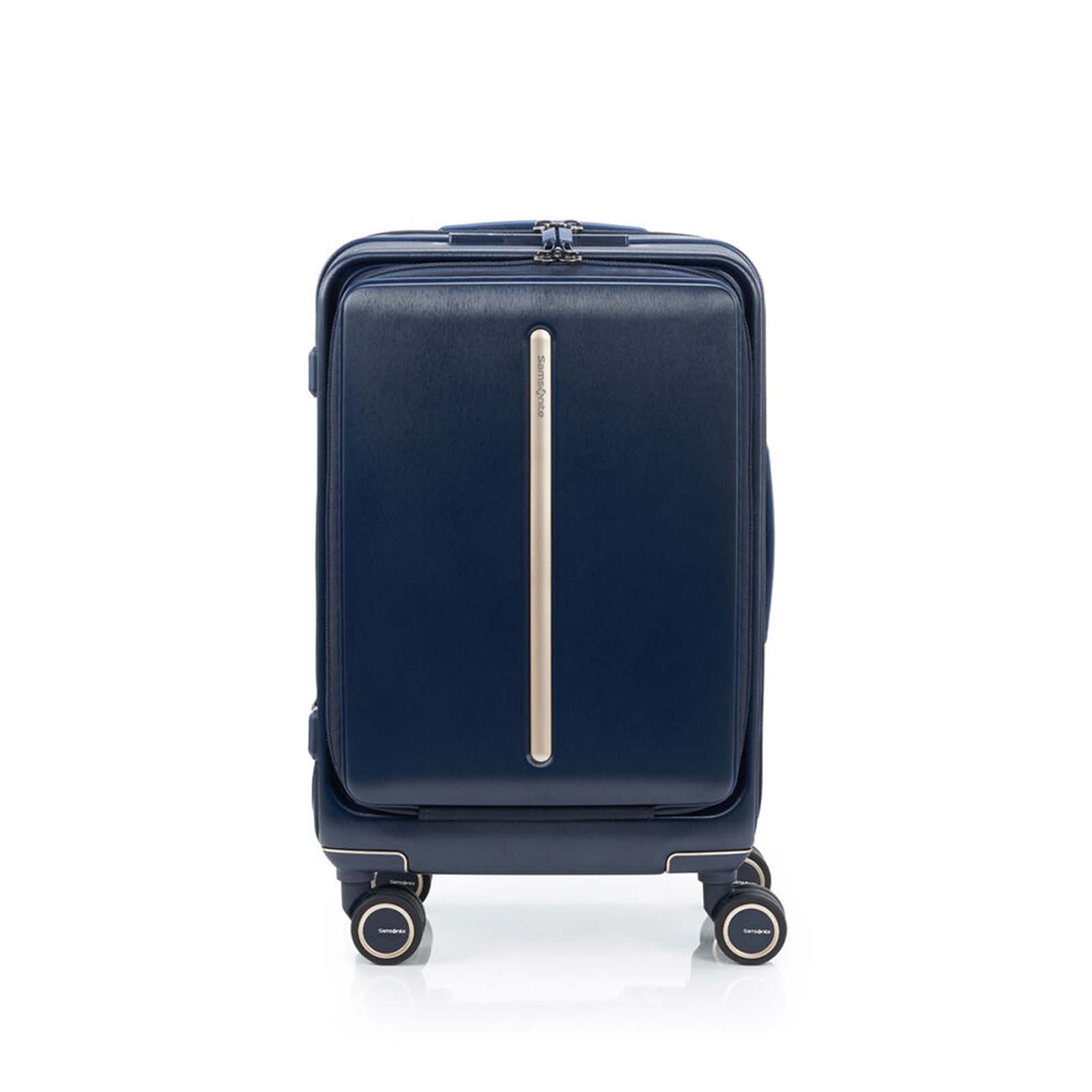 Samsonite-Beamix-55cm-Front-Pocket-Suitcase-Navy-Front