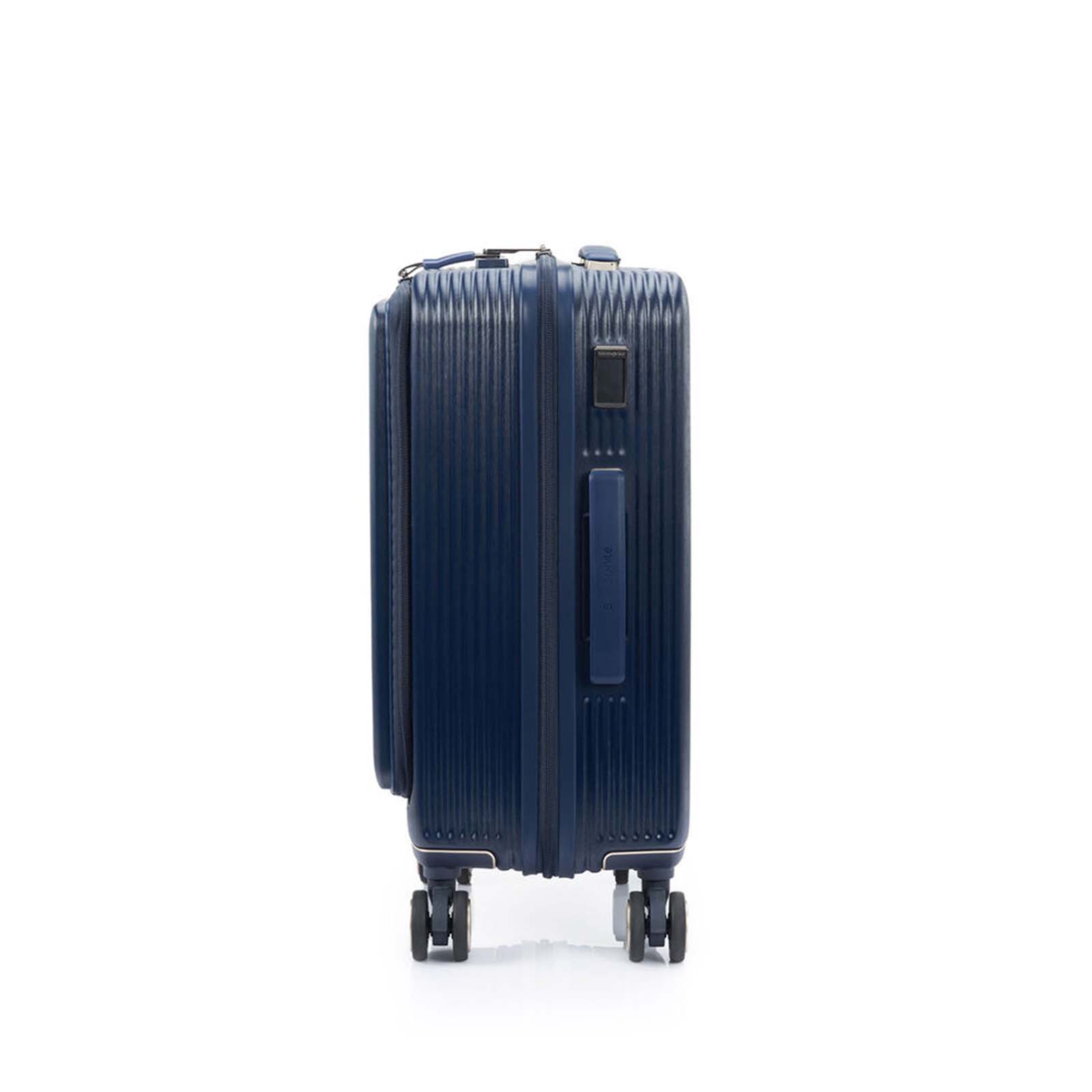 Samsonite-Beamix-55cm-Front-Pocket-Suitcase-Navy-Handle