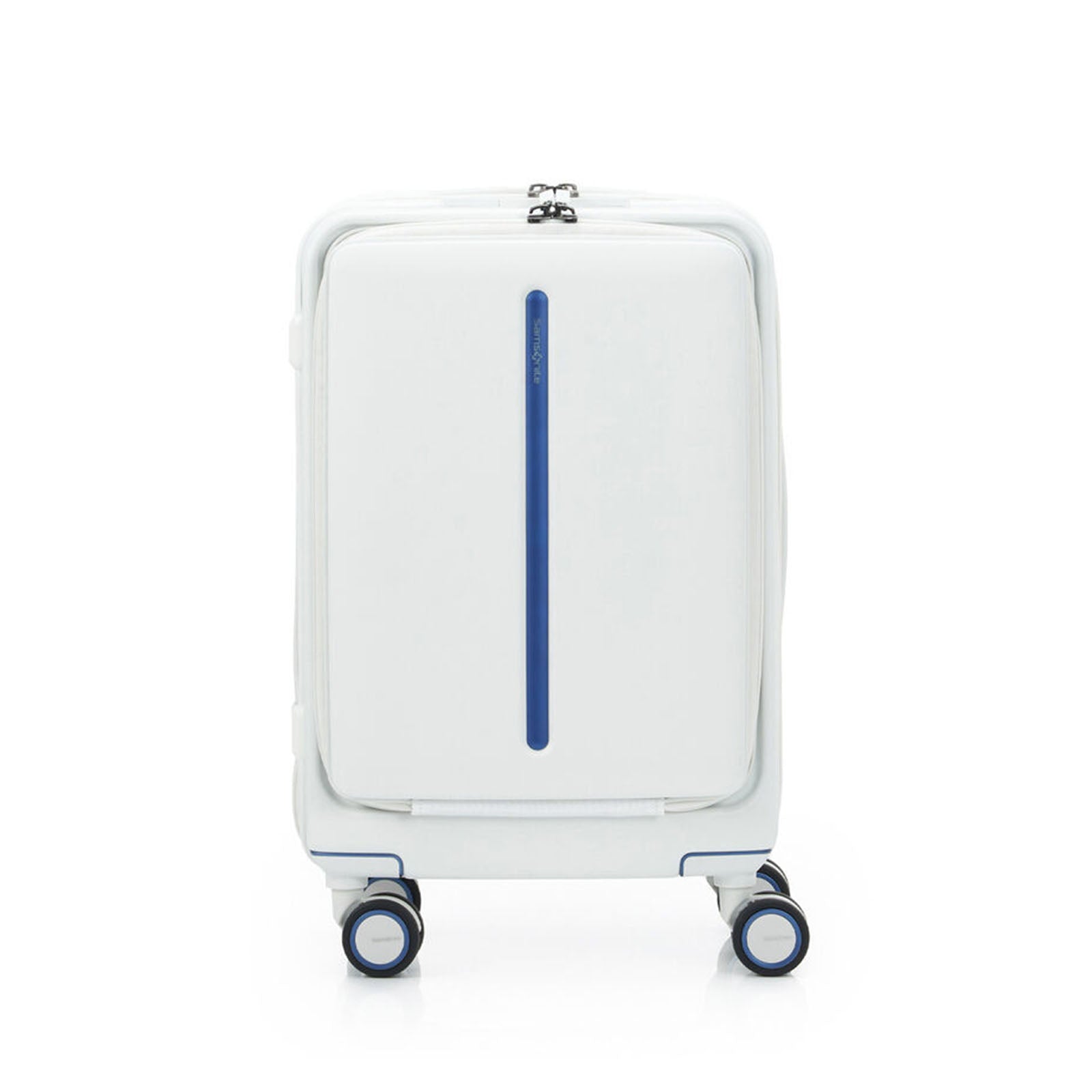 Samsonite-Beamix-55cm-Front-Pocket-Suitcase-White-Front