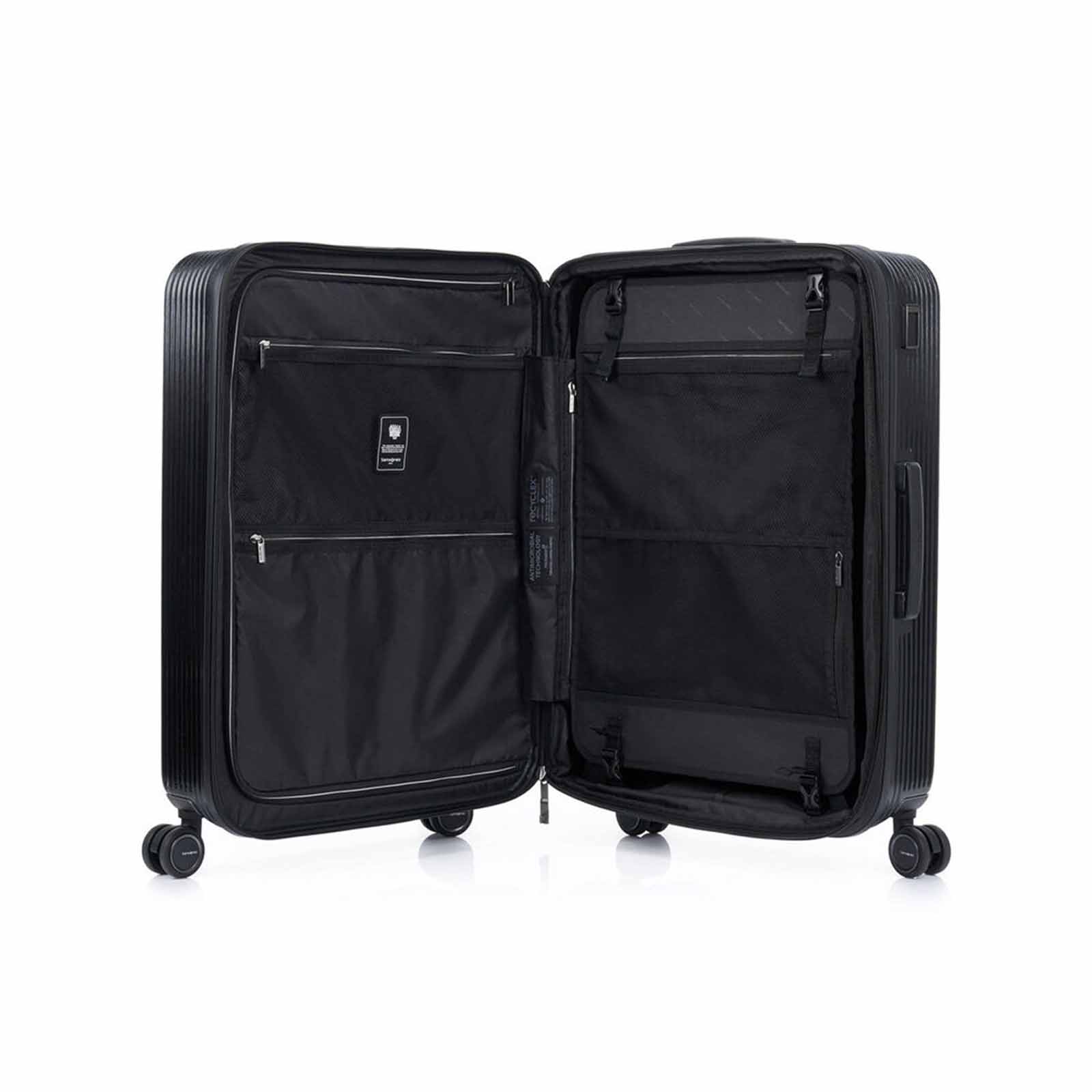 Samsonite-Beamix-71cm-Suitcase-Black-Open