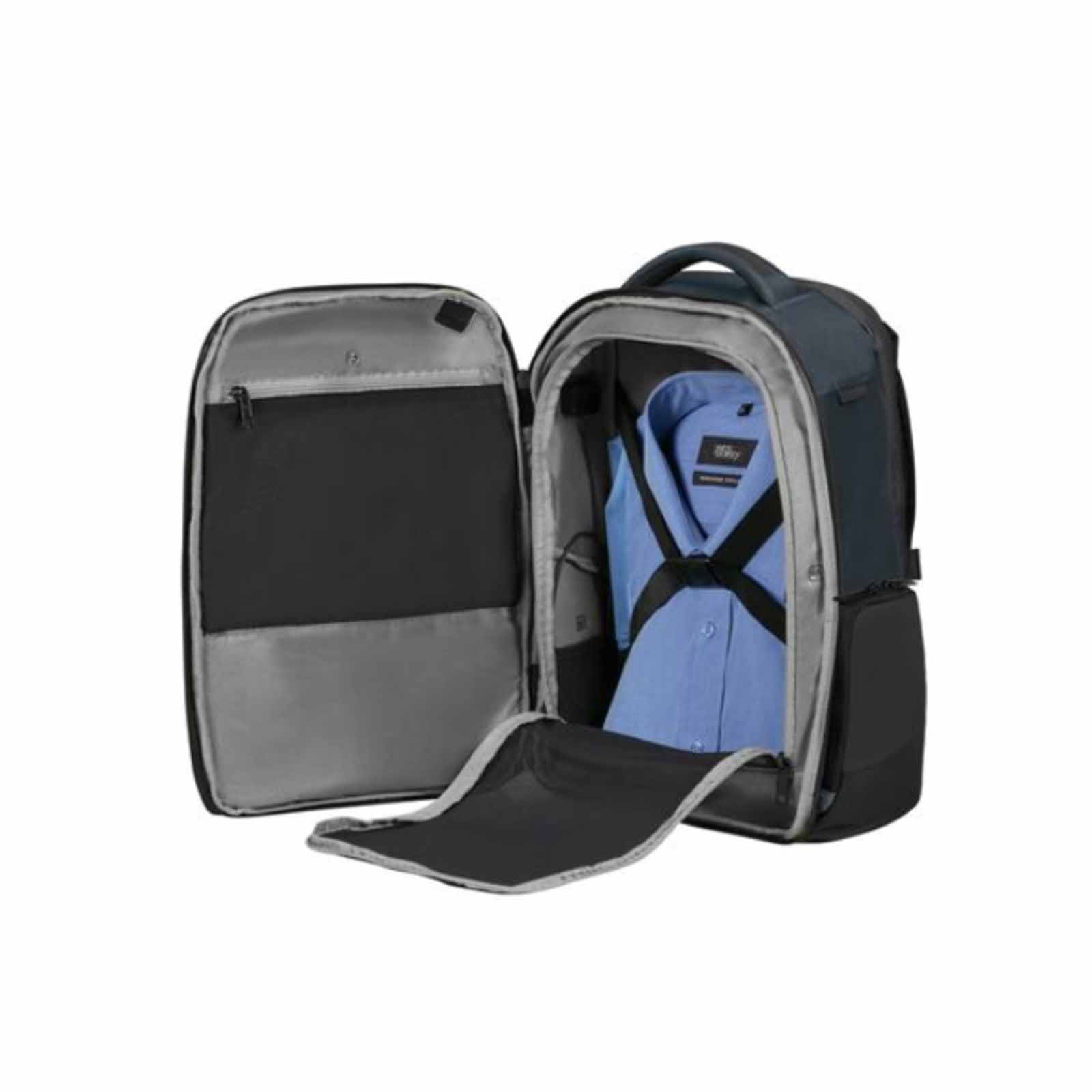 Samsonite-Biz2go-15-Inch-Laptop-Backpack-DeepBlue-Open