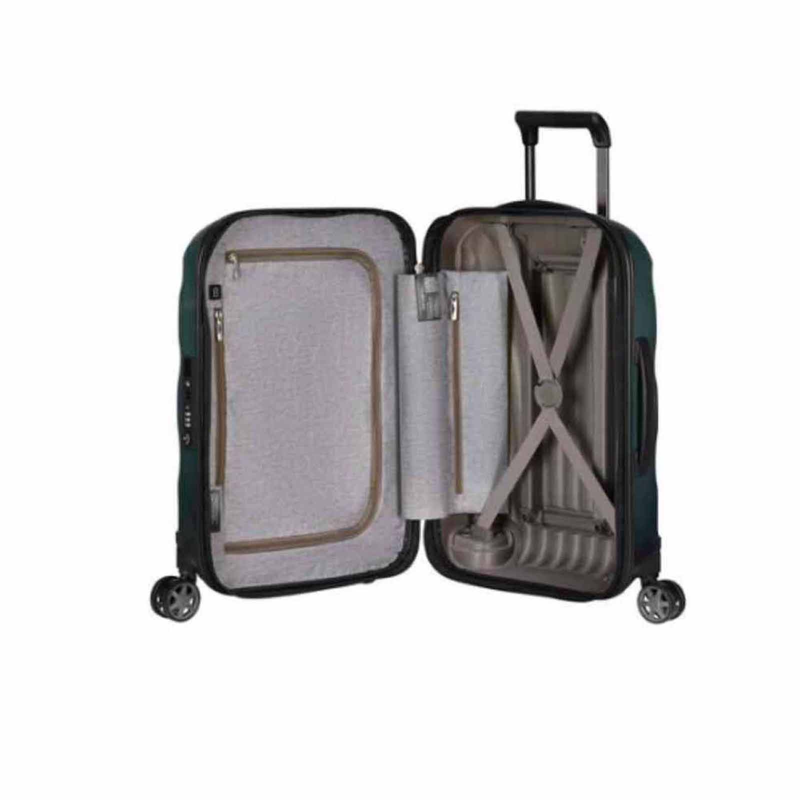 Samsonite-C-Lite-55cm-Exp-Suitcase-Northern-Lights-Open