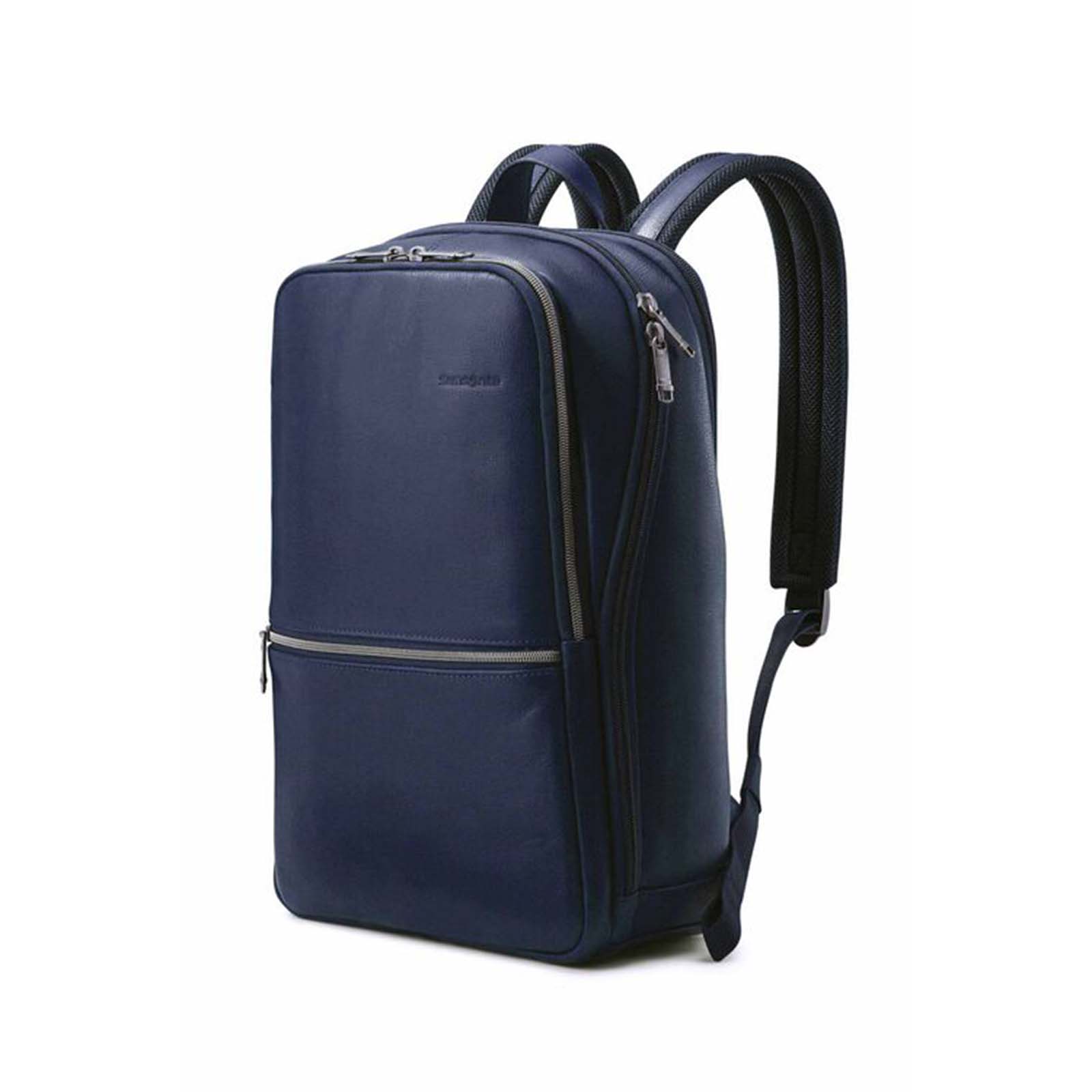 Samsonite-Classic-Leather-14.1-Inch-Laptop-Backpack-Navy-Angle