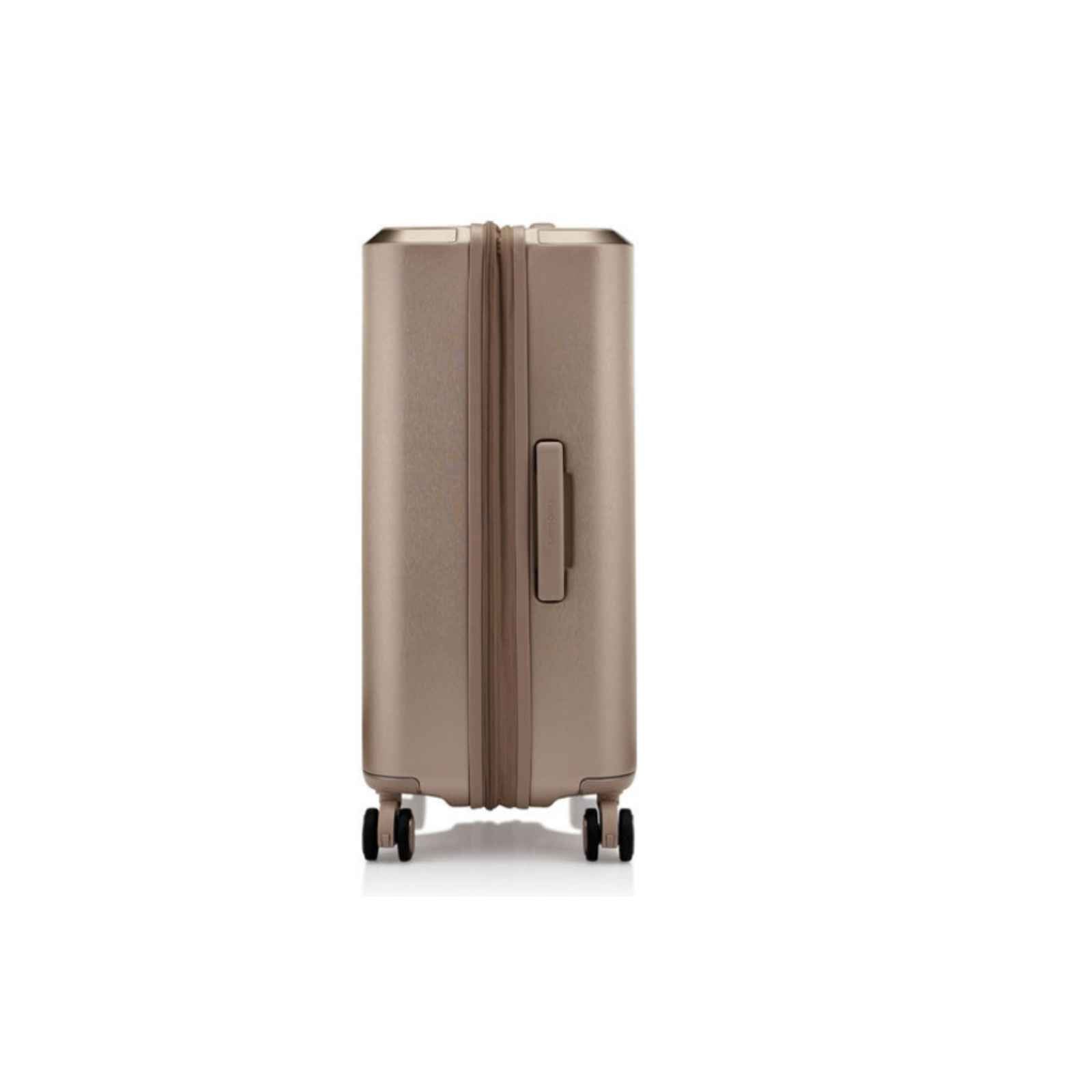 Samsonite-Evoa-Z-69cm-Suitcase-Ivory-Gold-Side