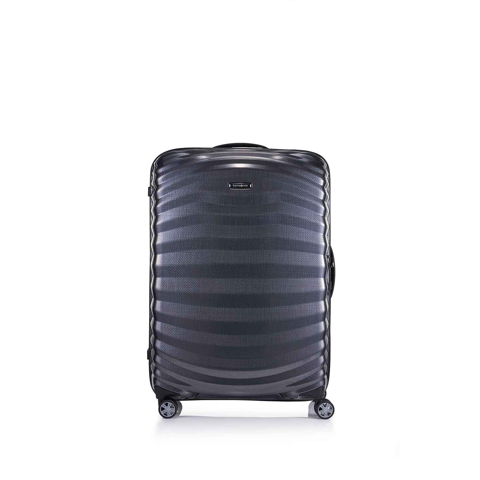 Samsonite-Lite-Shock-Sport-75cm-Suitcase-Black-Front