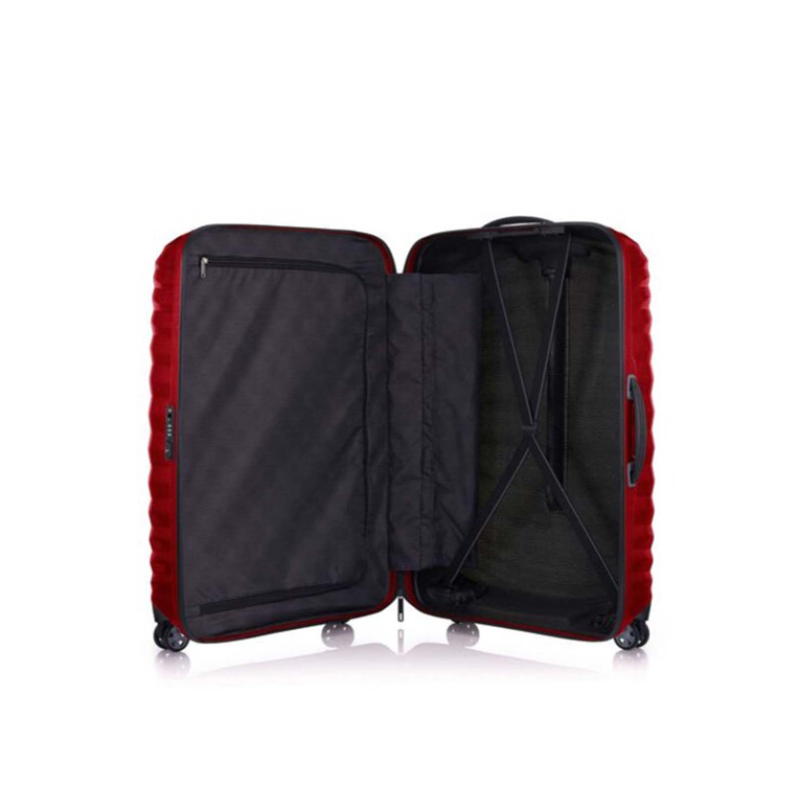 Samsonite-Lite-Shock-Sport-75cm-Suitcase-Chilli-Red-Open