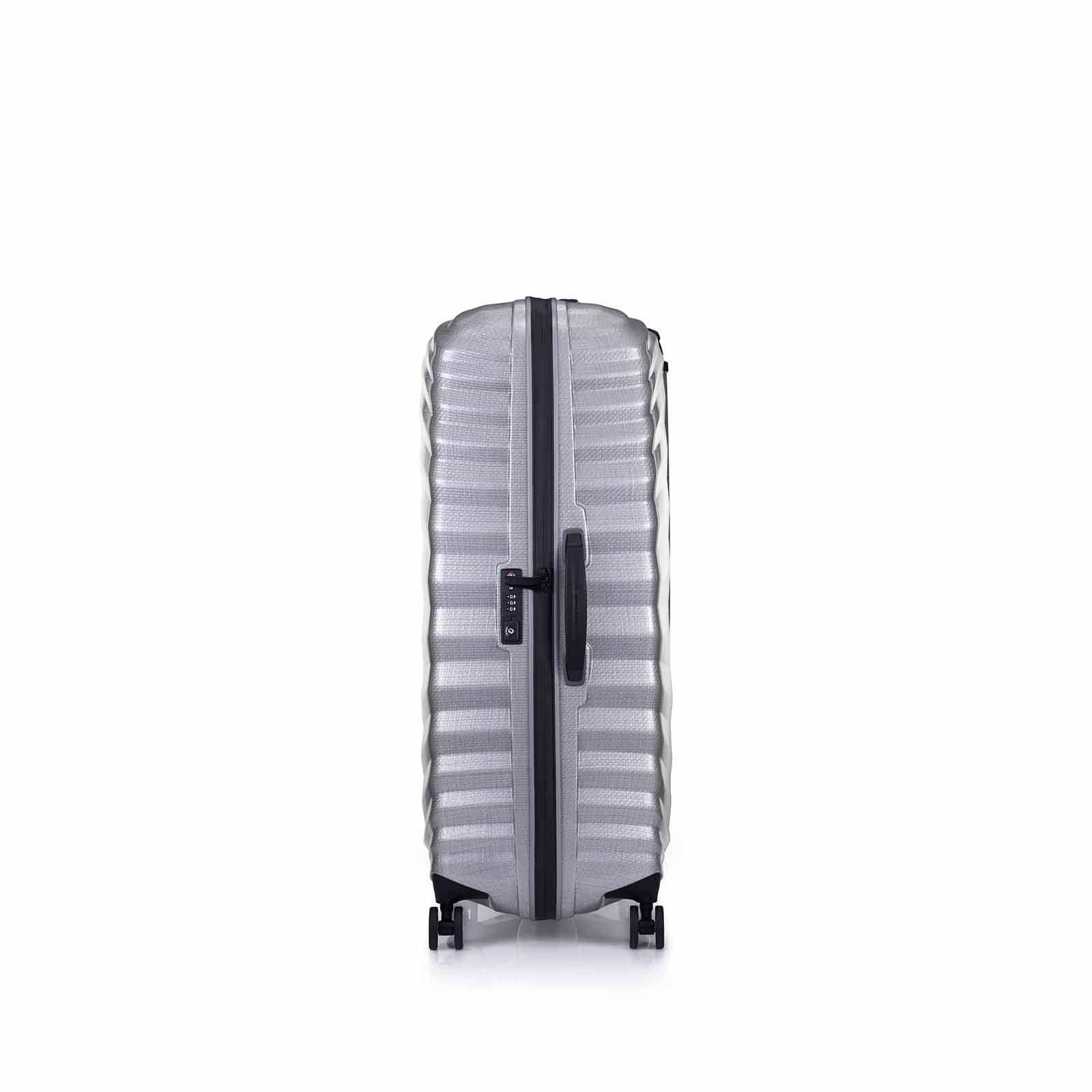 Samsonite-Lite-Shock-Sport-81cm-Suitcase-Silver-Side-Handle
