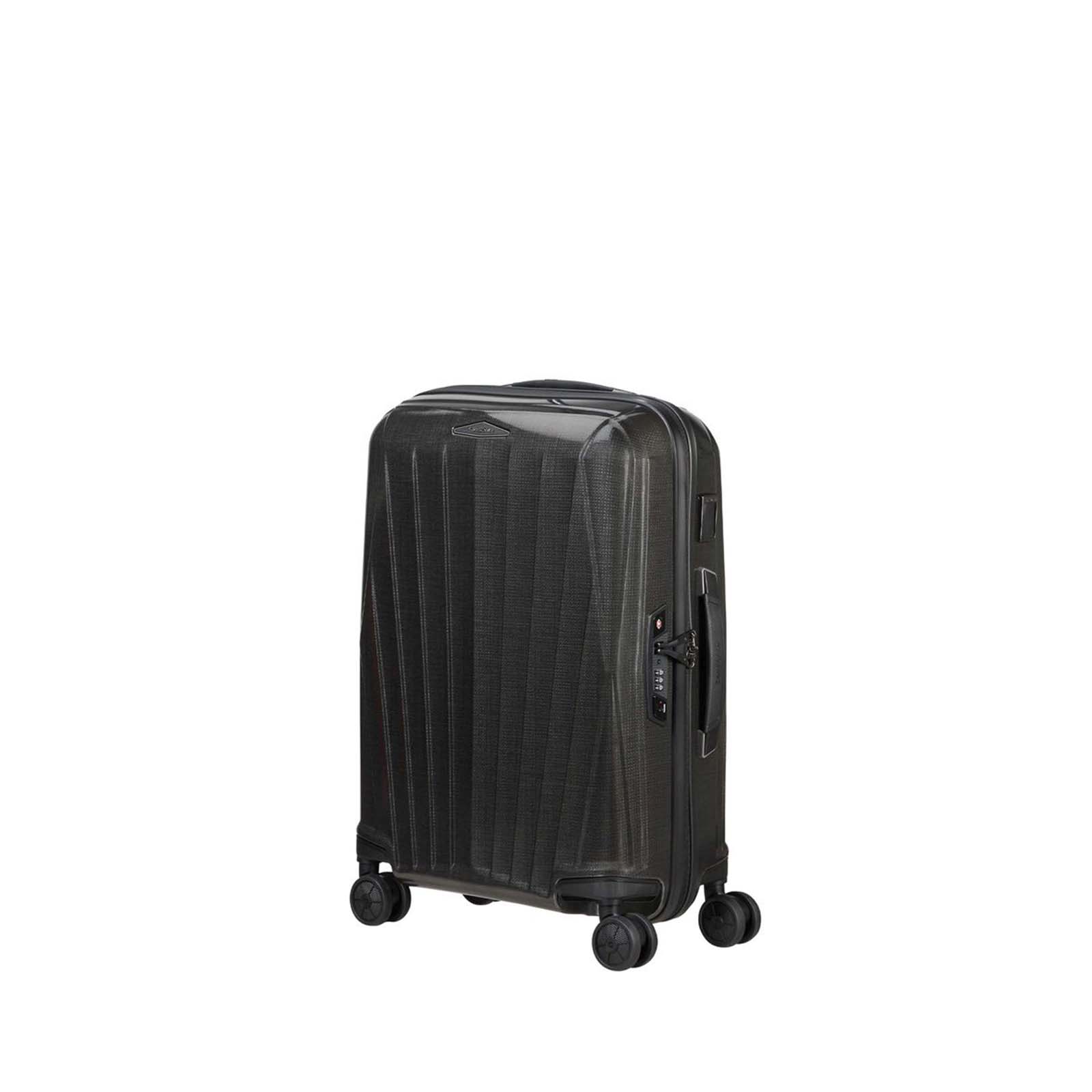 Samsonite-Major-Lite-55cm-Suitcase-Black-Front-Angle