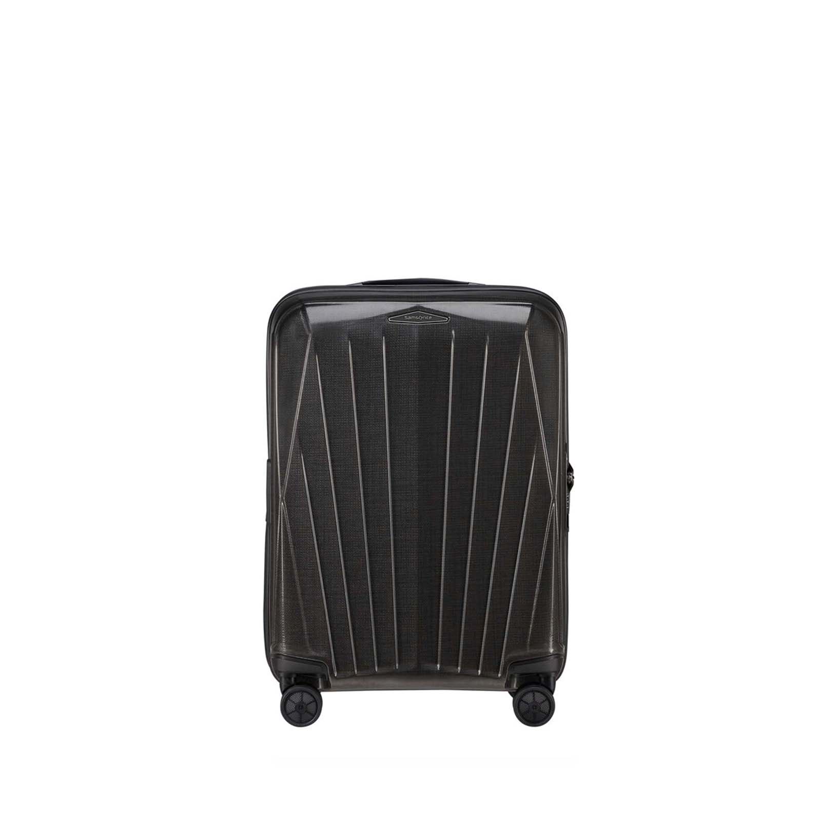 Samsonite-Major-Lite-55cm-Suitcase-Black-Front