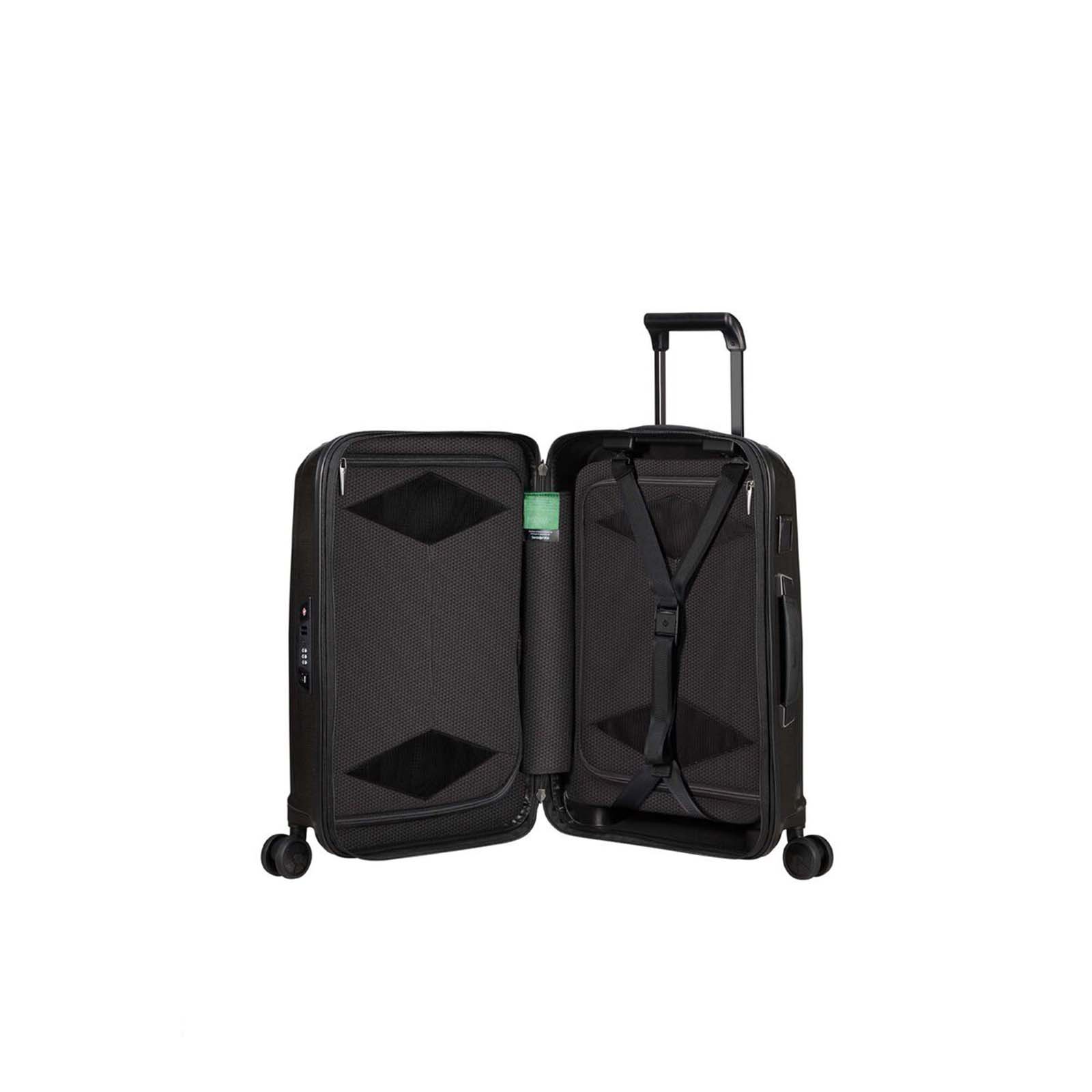 Samsonite-Major-Lite-55cm-Suitcase-Black-Open