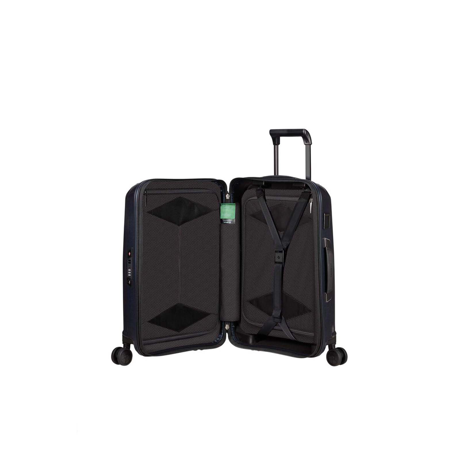 Samsonite-Major-Lite-55cm-Suitcase-Midnight-Blue-Open