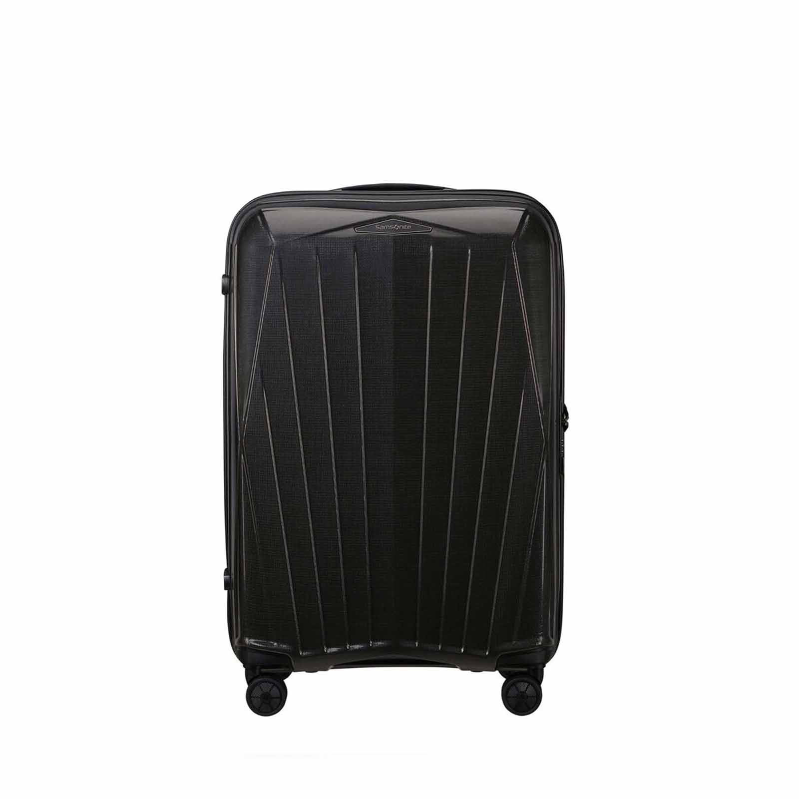 Samsonite-Major-Lite-69cm-Suitcase-Black-Front