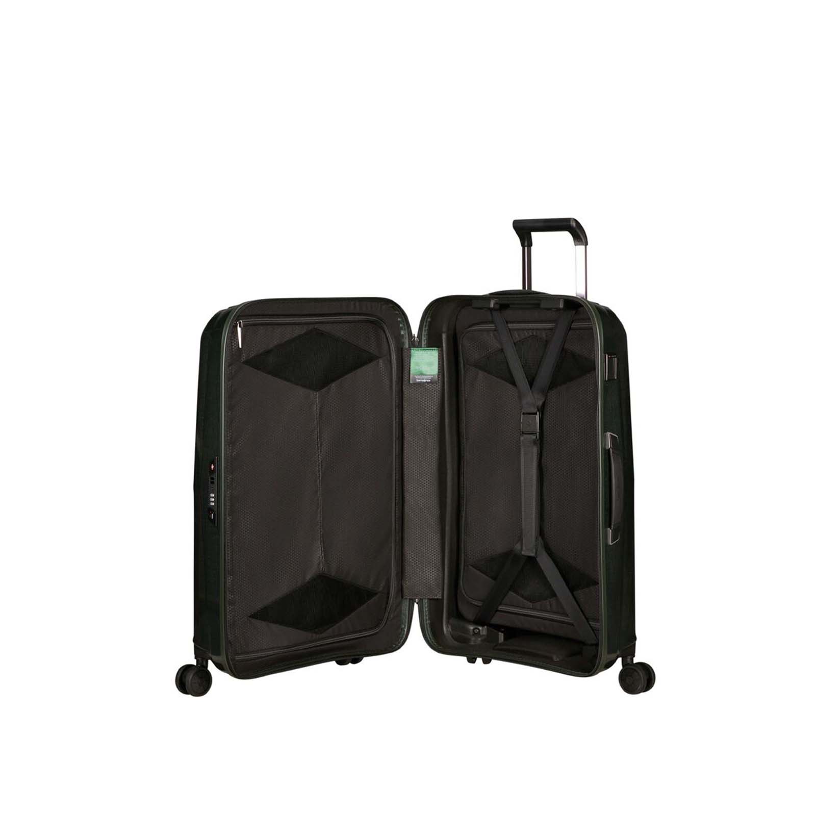 Samsonite-Major-Lite-69cm-Suitcase-Climbing-Ivy-Open