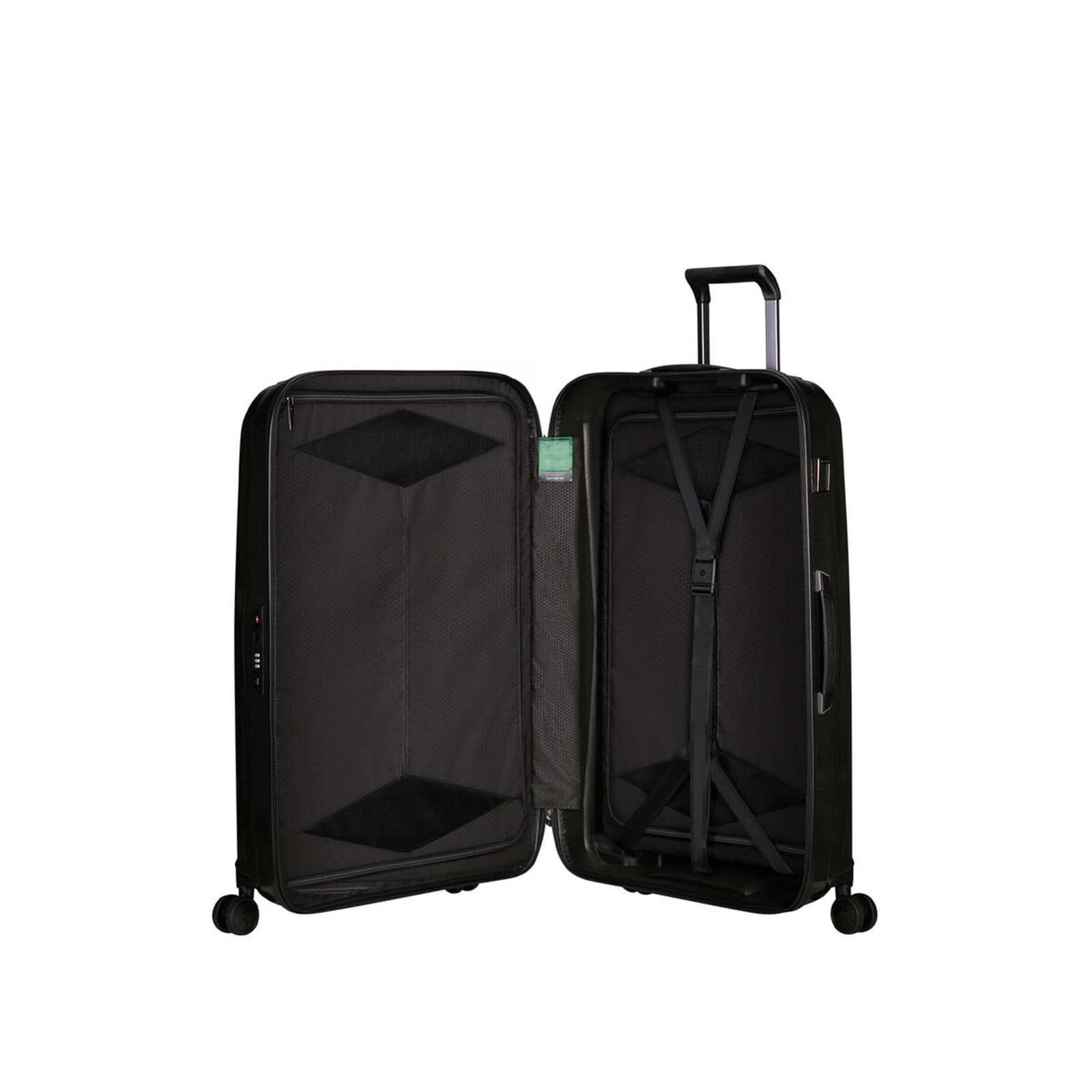 Samsonite-Major-Lite-77cm-Suitcase-Black-Open