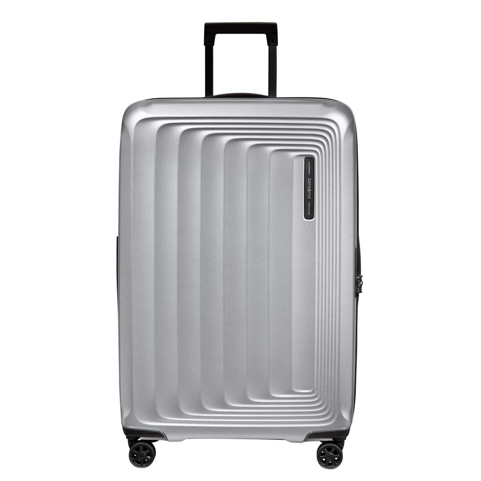 Samsonite-Nuon-75cm-Suitcase-Matt-Silver-Front