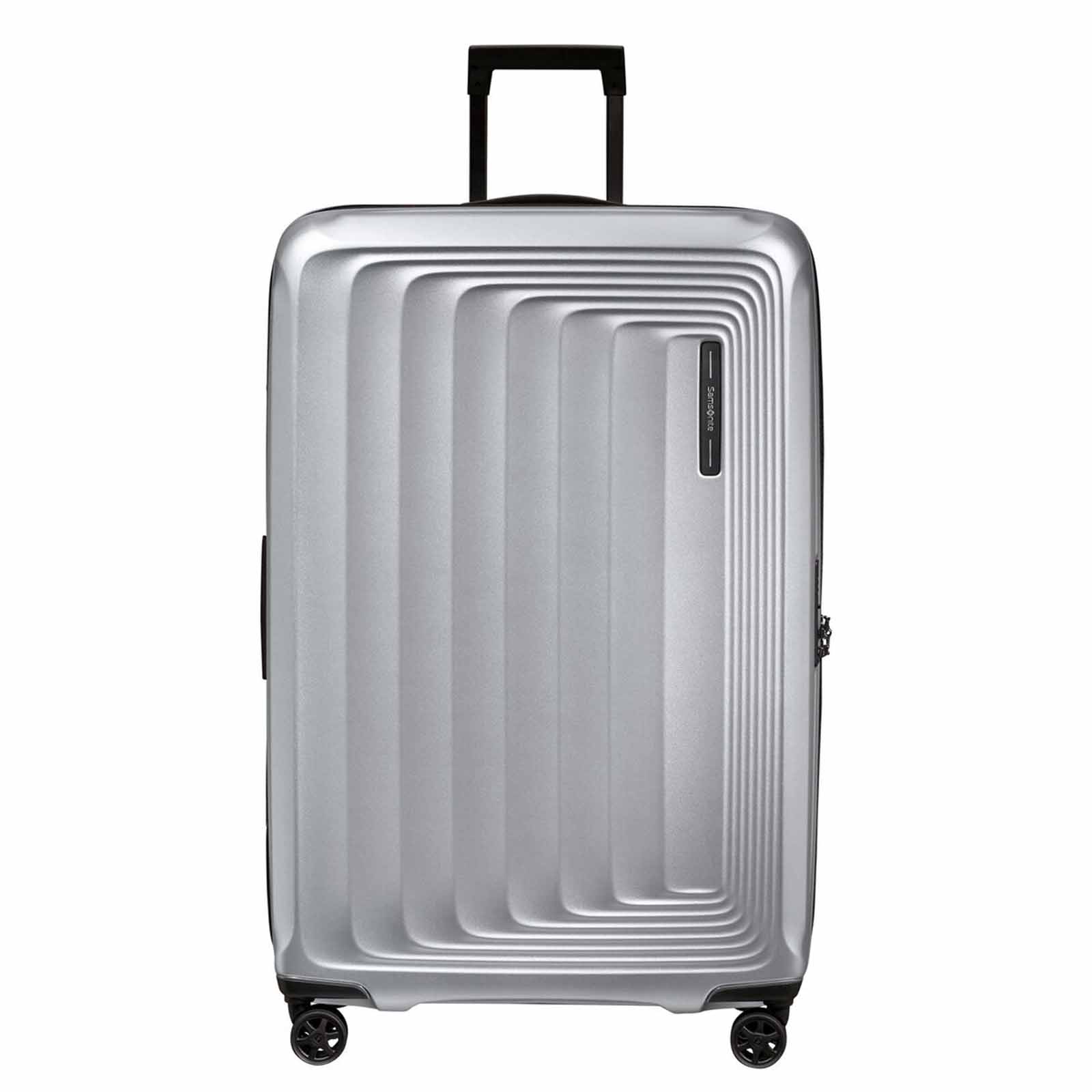 Samsonite-Nuon-81cm-Suitcase-Matt-Silver-Front