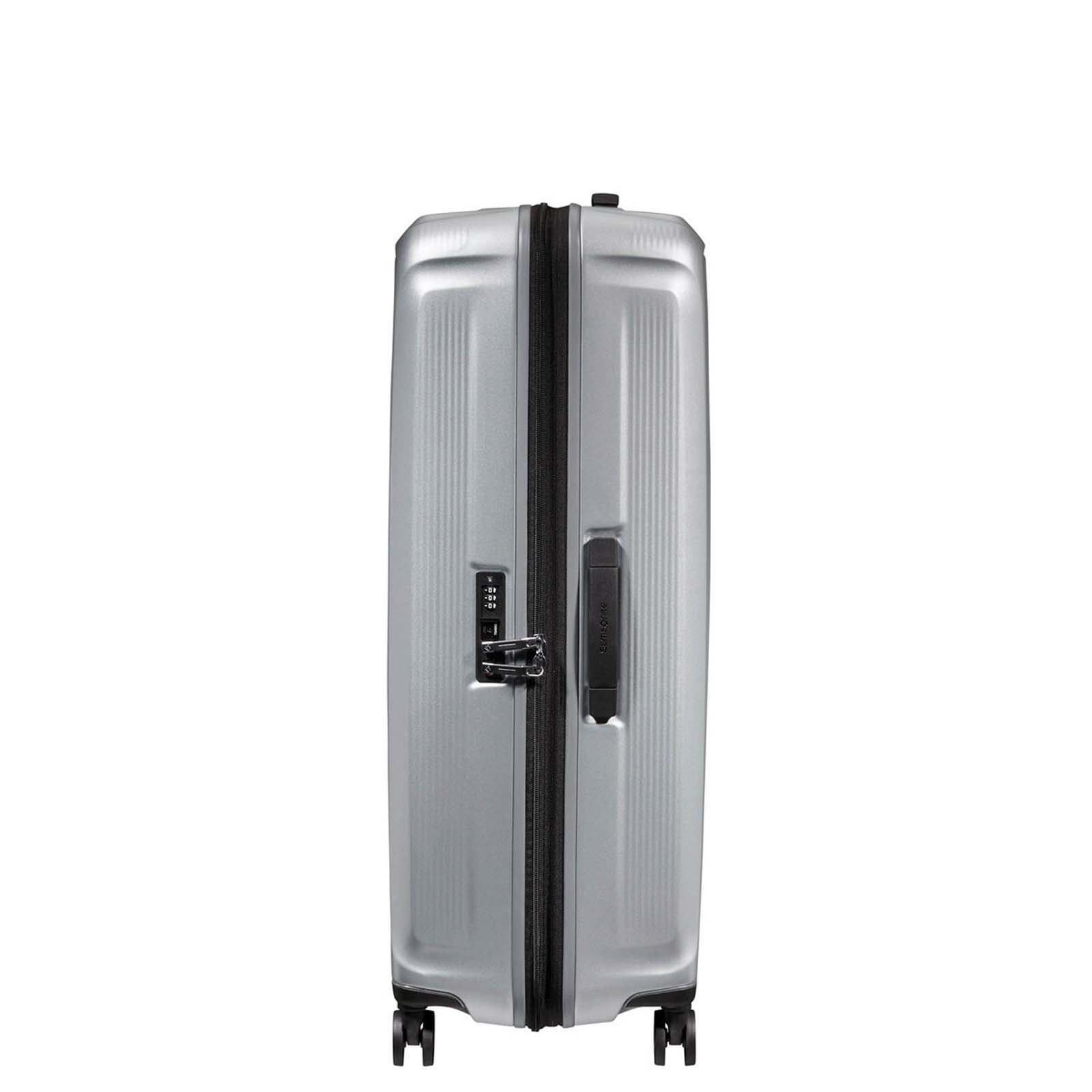 Samsonite-Nuon-81cm-Suitcase-Matt-Silver-Handle