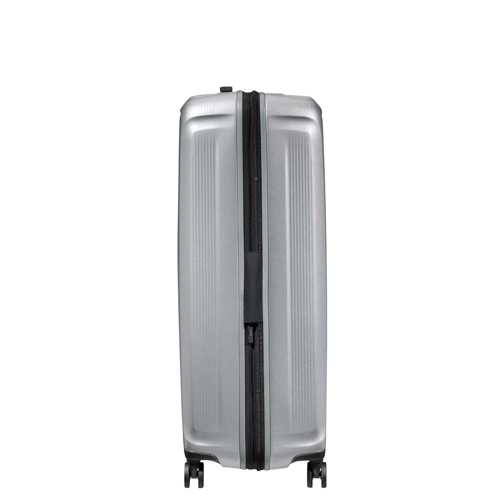 Samsonite-Nuon-81cm-Suitcase-Matt-Silver-Side